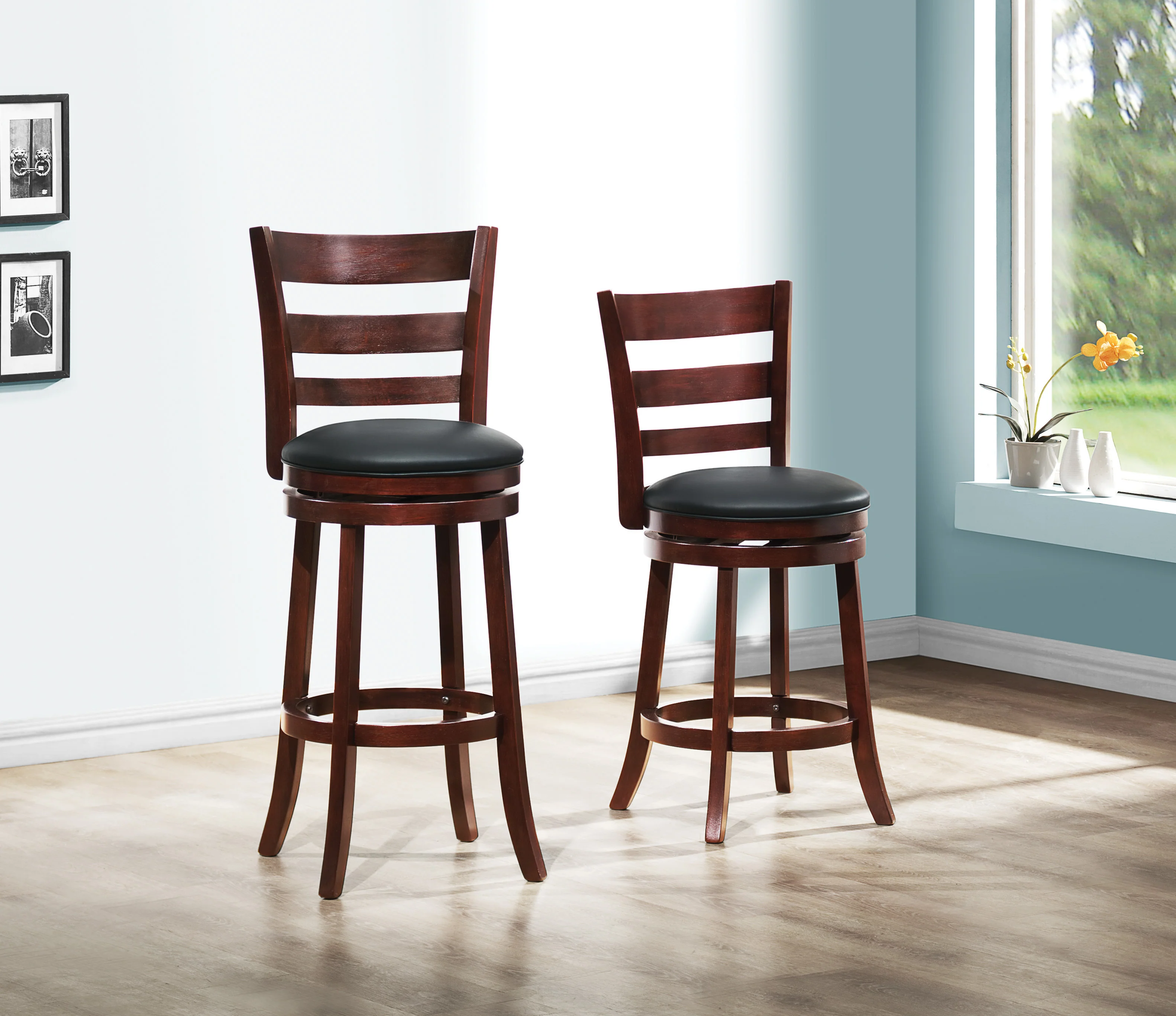 1144E-24S-Dining Swivel Counter Height Chair - Image 2