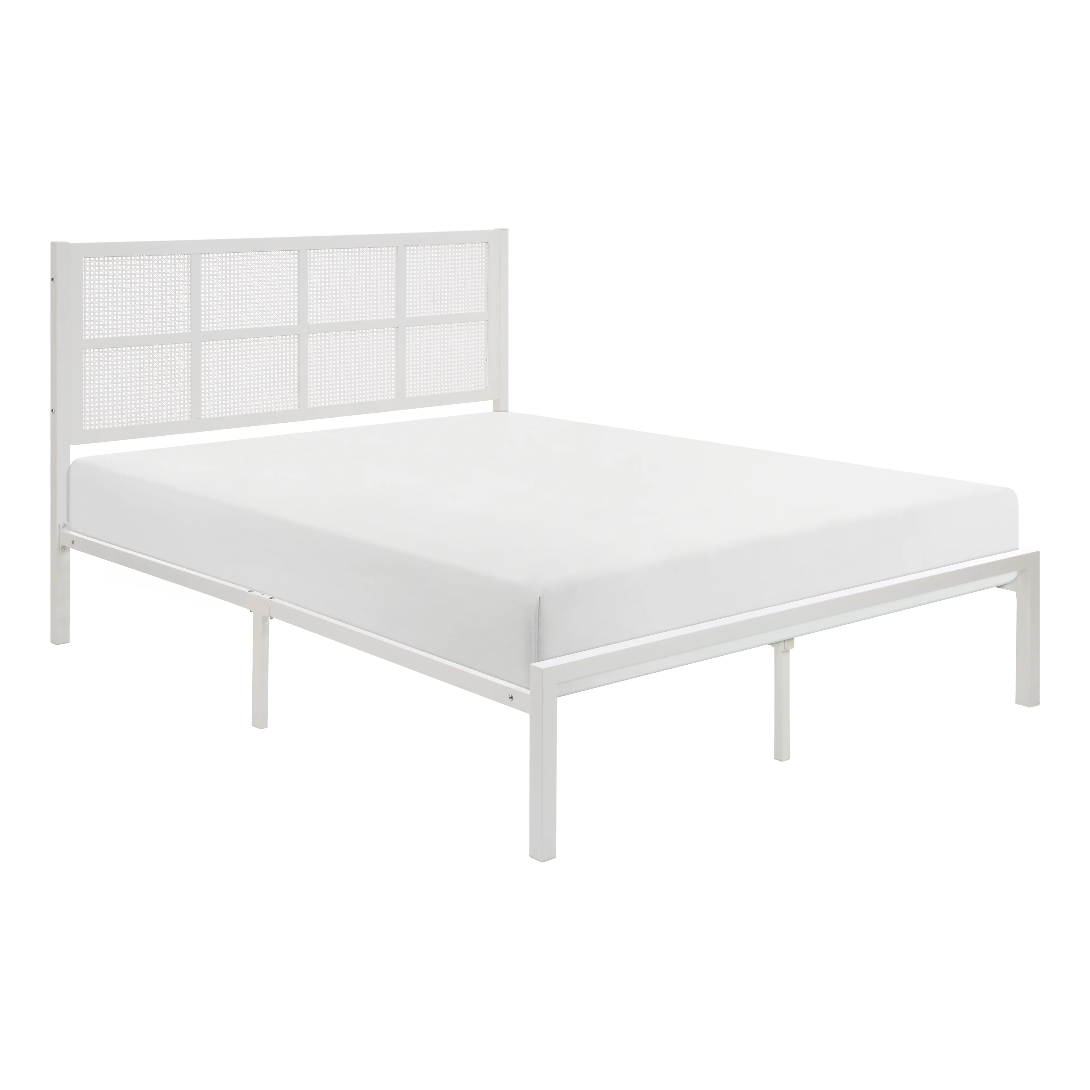 1635WH-1-Bedroom Queen Platform Bed - Image 2