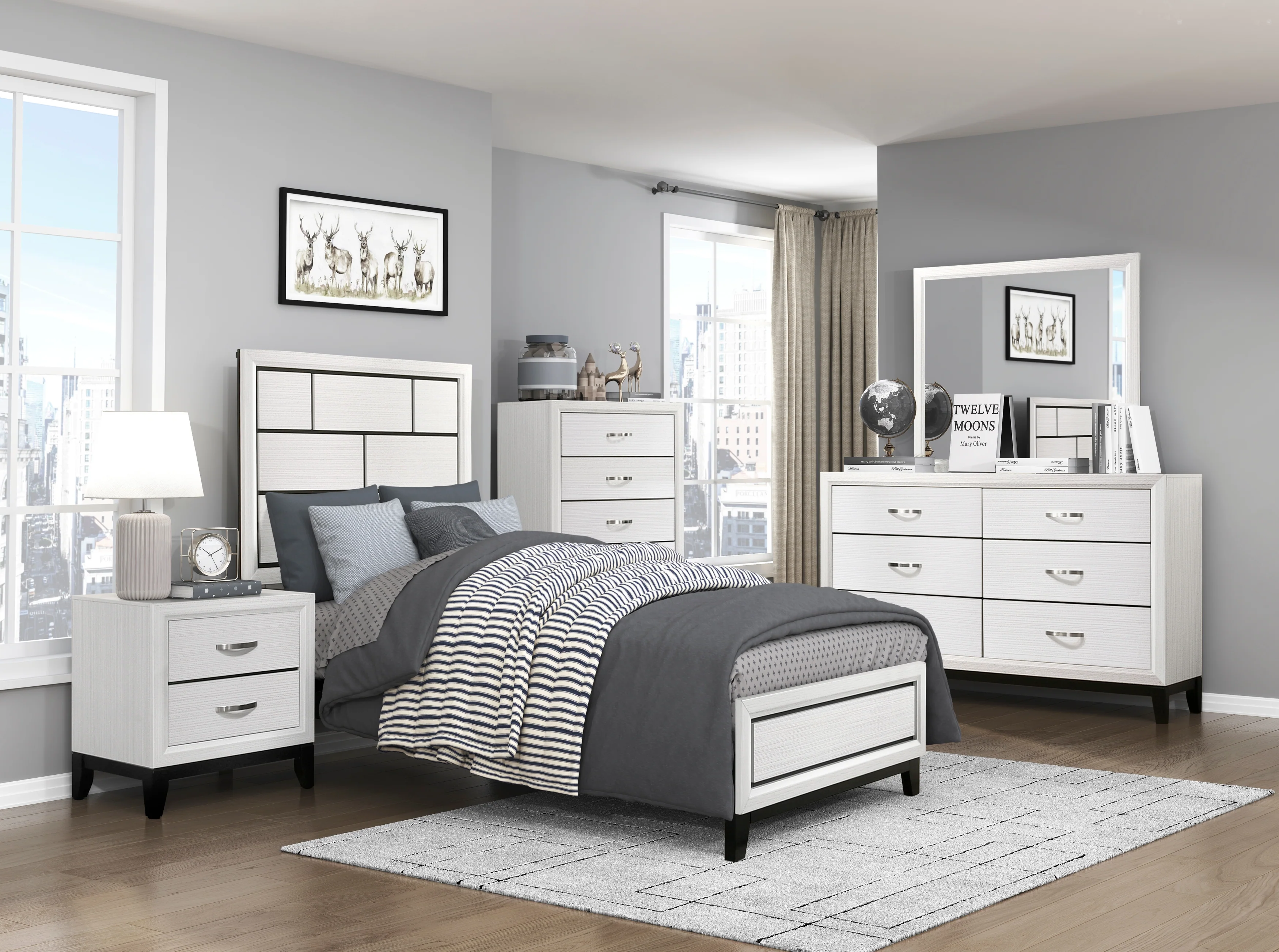 1645WH-6-Bedroom Mirror - Image 3