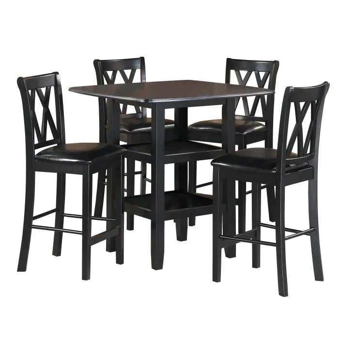 2514BK-36 - 5-Piece Pack Counter Height Set
