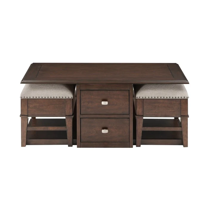 3500-30 - Cocktail Table with two Benches