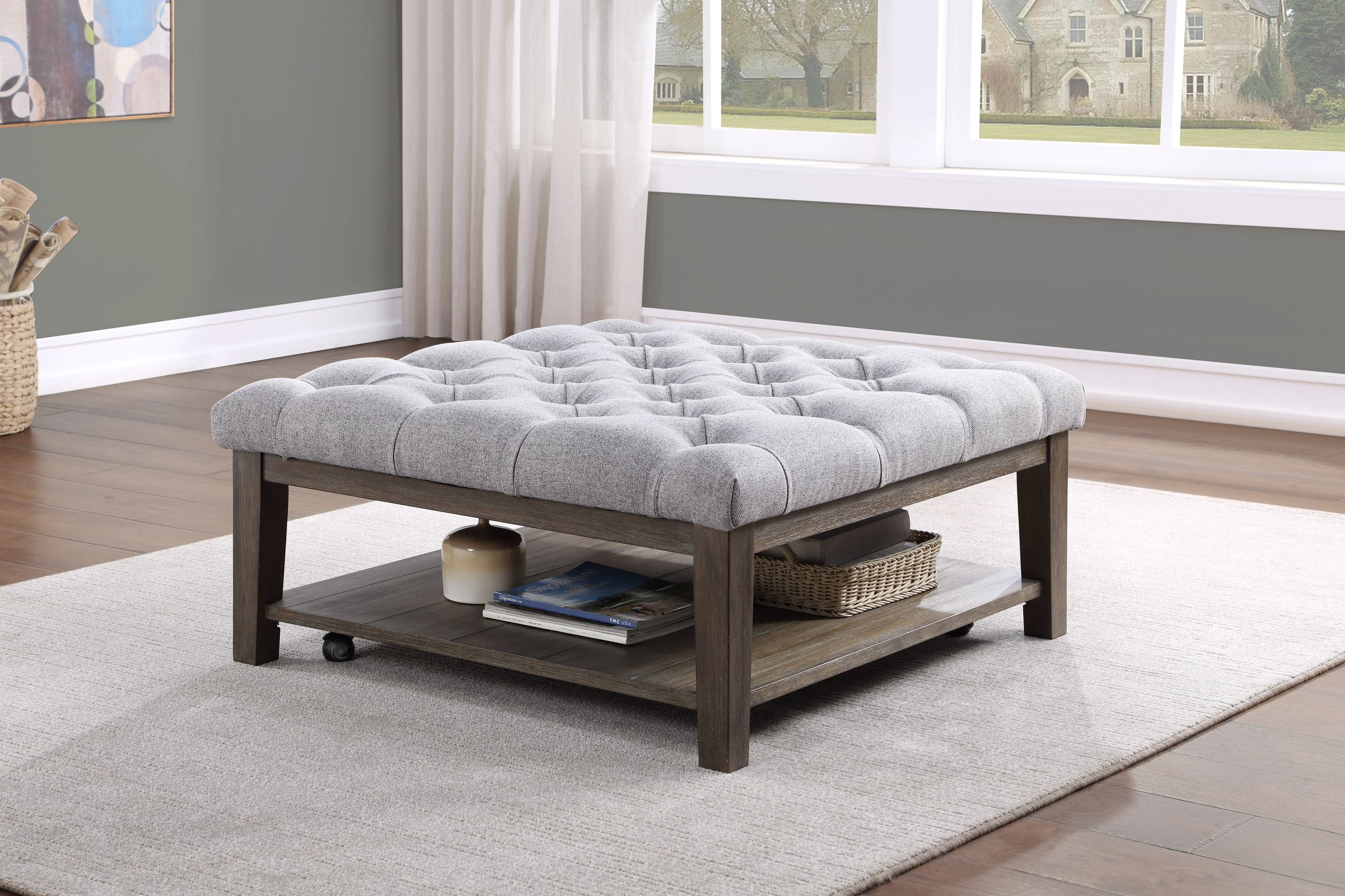 3630-01 - Cocktail Ottoman - Image 3