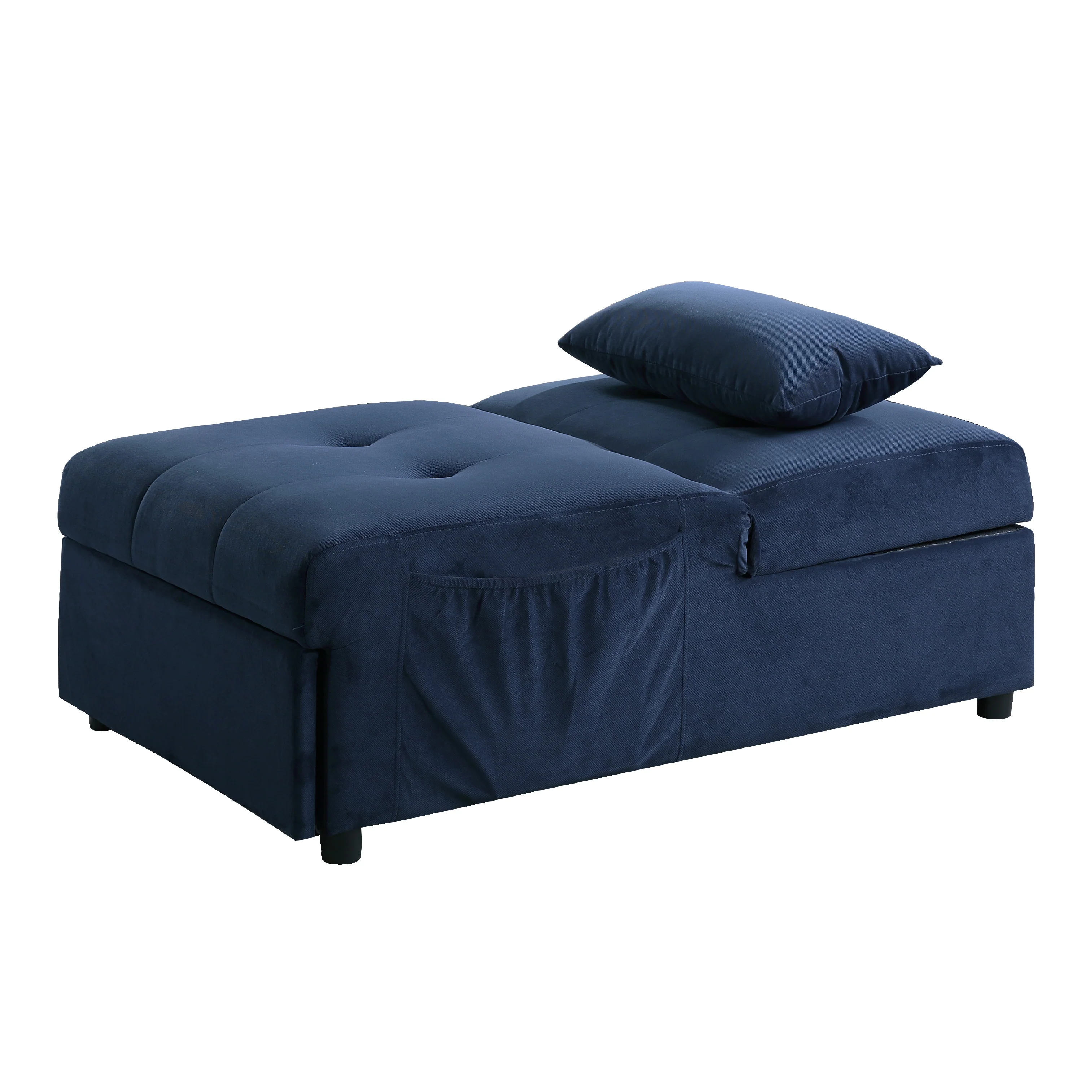 4615-F1 - Lift Top Storage Bench with Pull-out Bed - Image 2