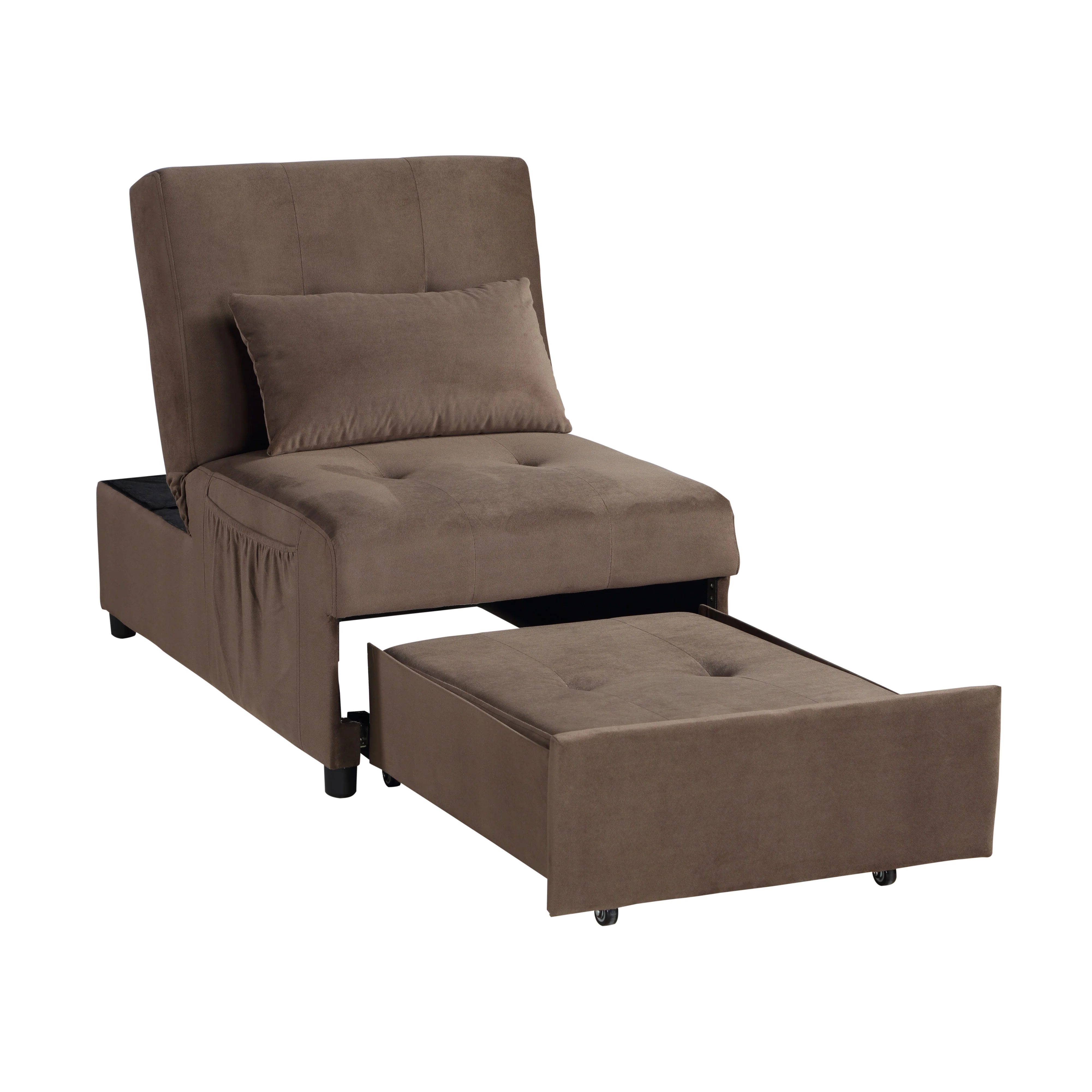 4615-F2 - Lift Top Storage Bench with Pull-out Bed - Image 5