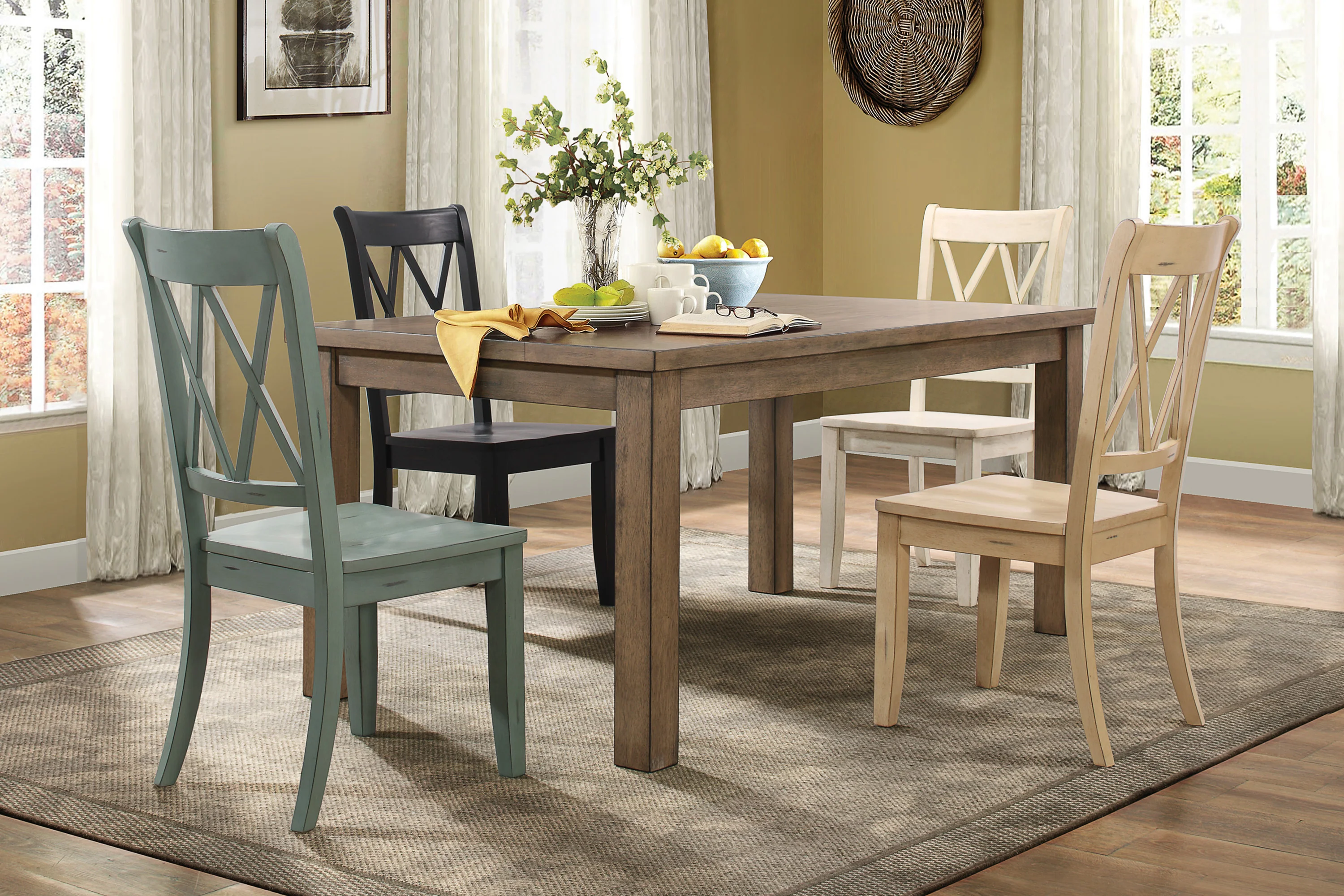 5516BMS - Side Chair, Buttermilk - Image 4