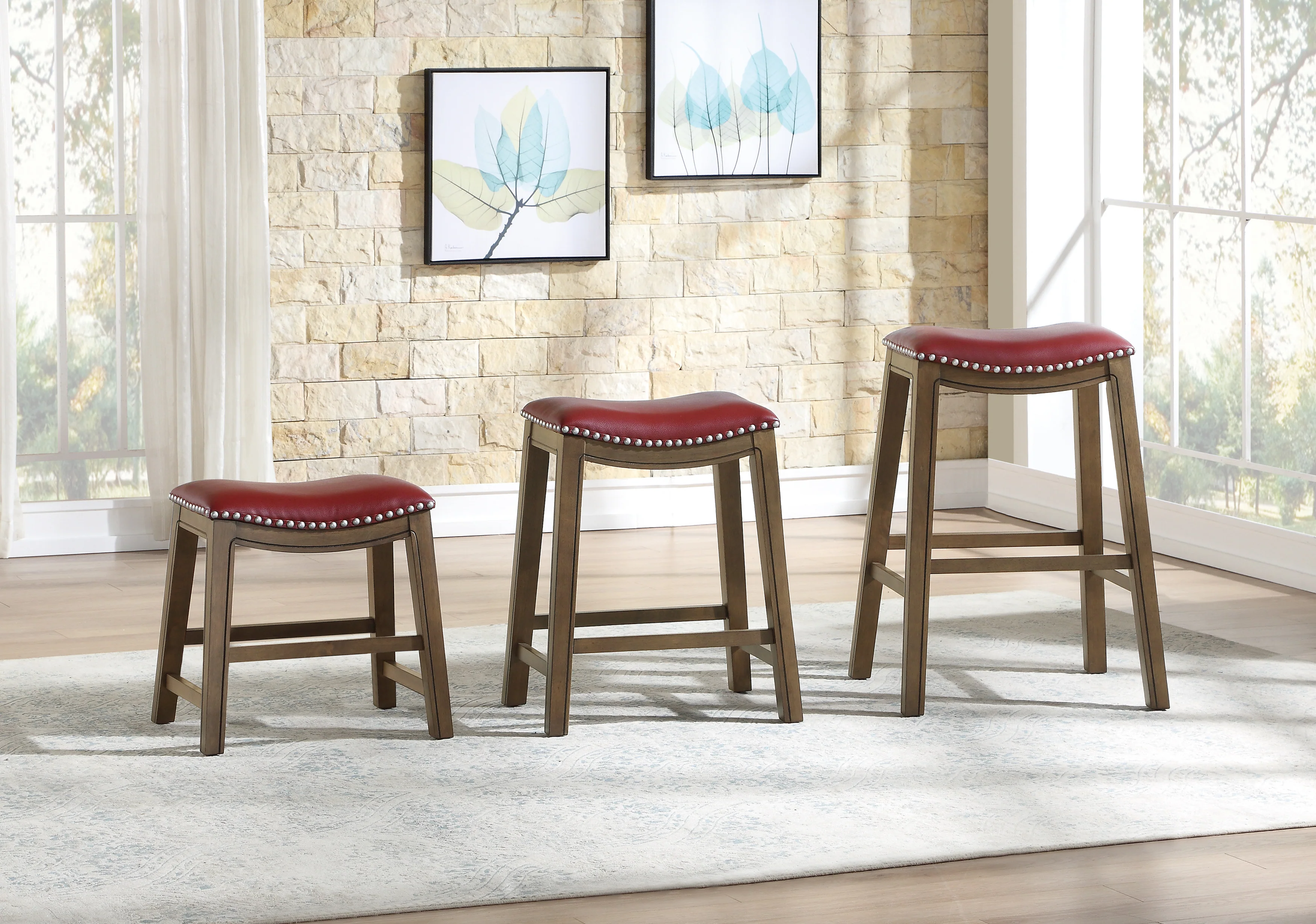 5682RED-24 - 24 Counter Height Stool, Red - Image 5