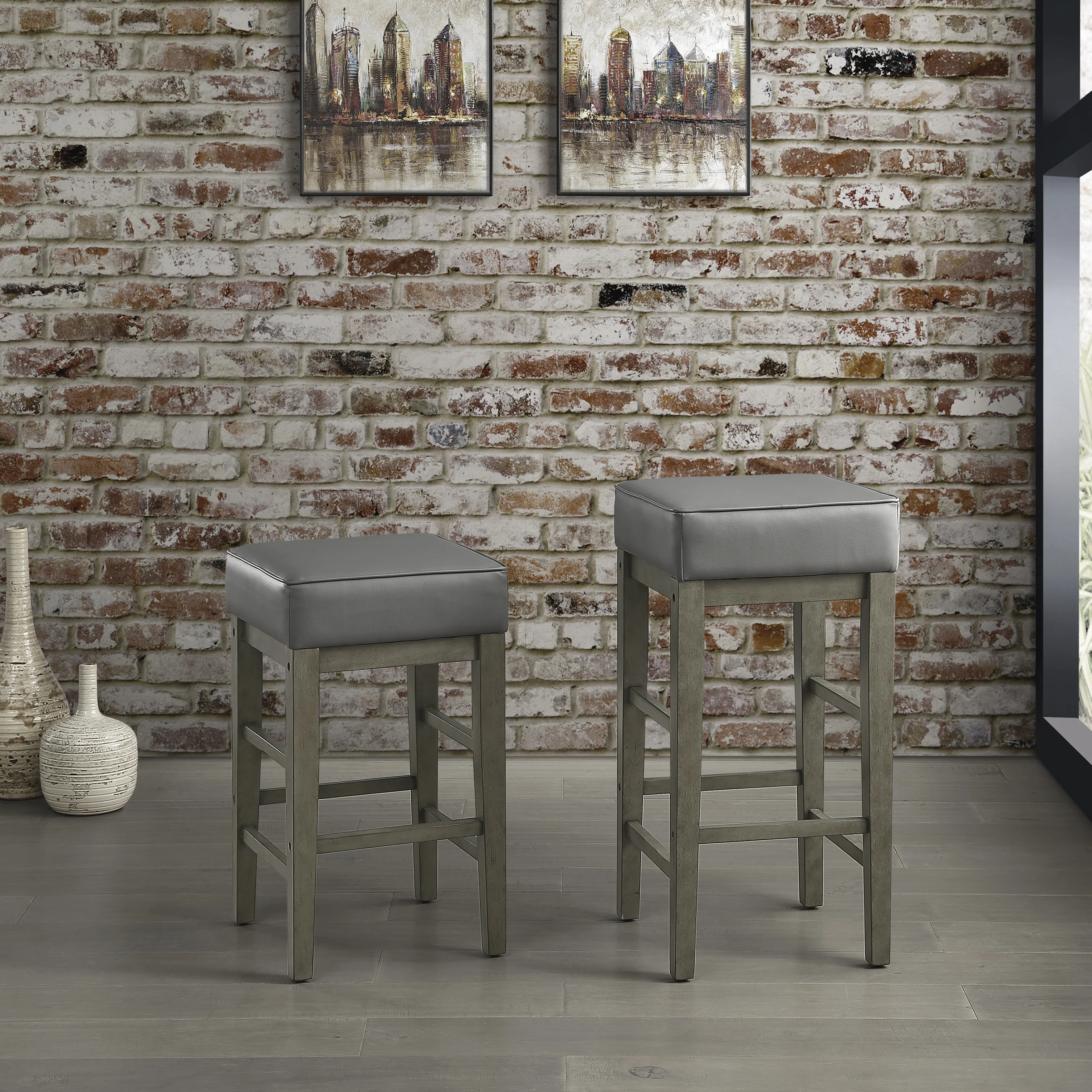 5684GY-29 - Pub Height Stool - Image 2