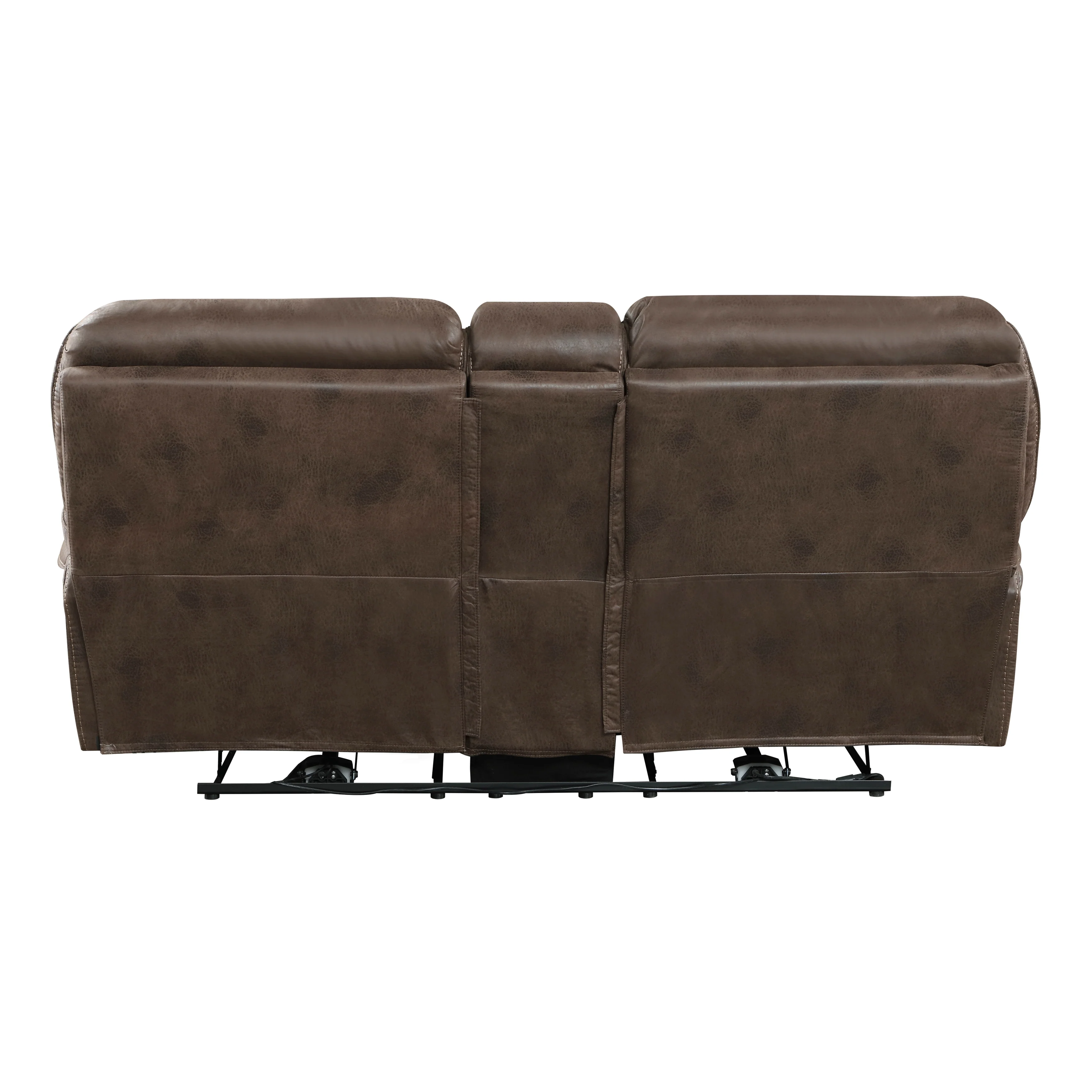 8517BRW-2PW - Power Double Reclining Love Seat with Center Console - Image 3