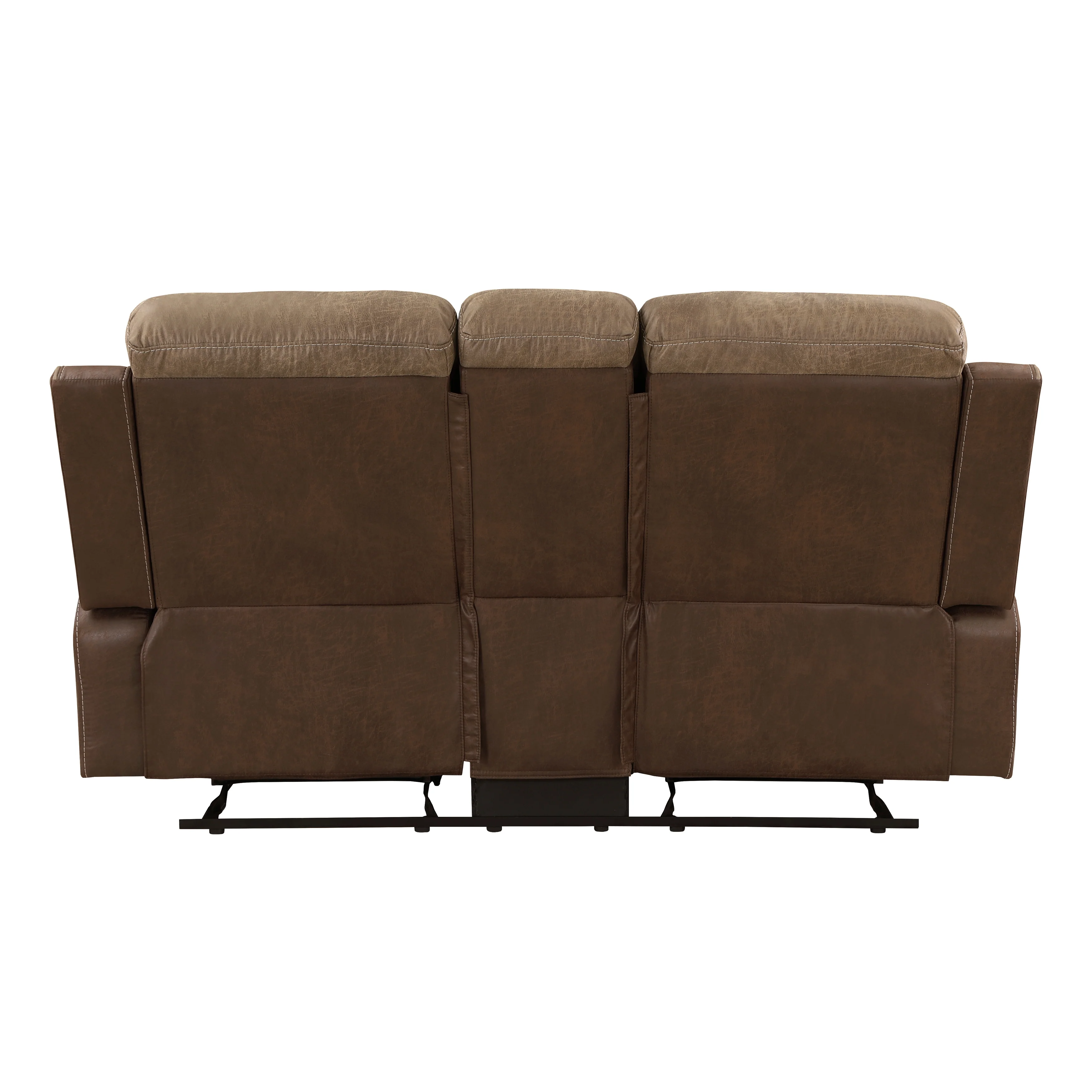 8599BR-2 - Double Glider Reclining Love Seat with Center Console - Image 3