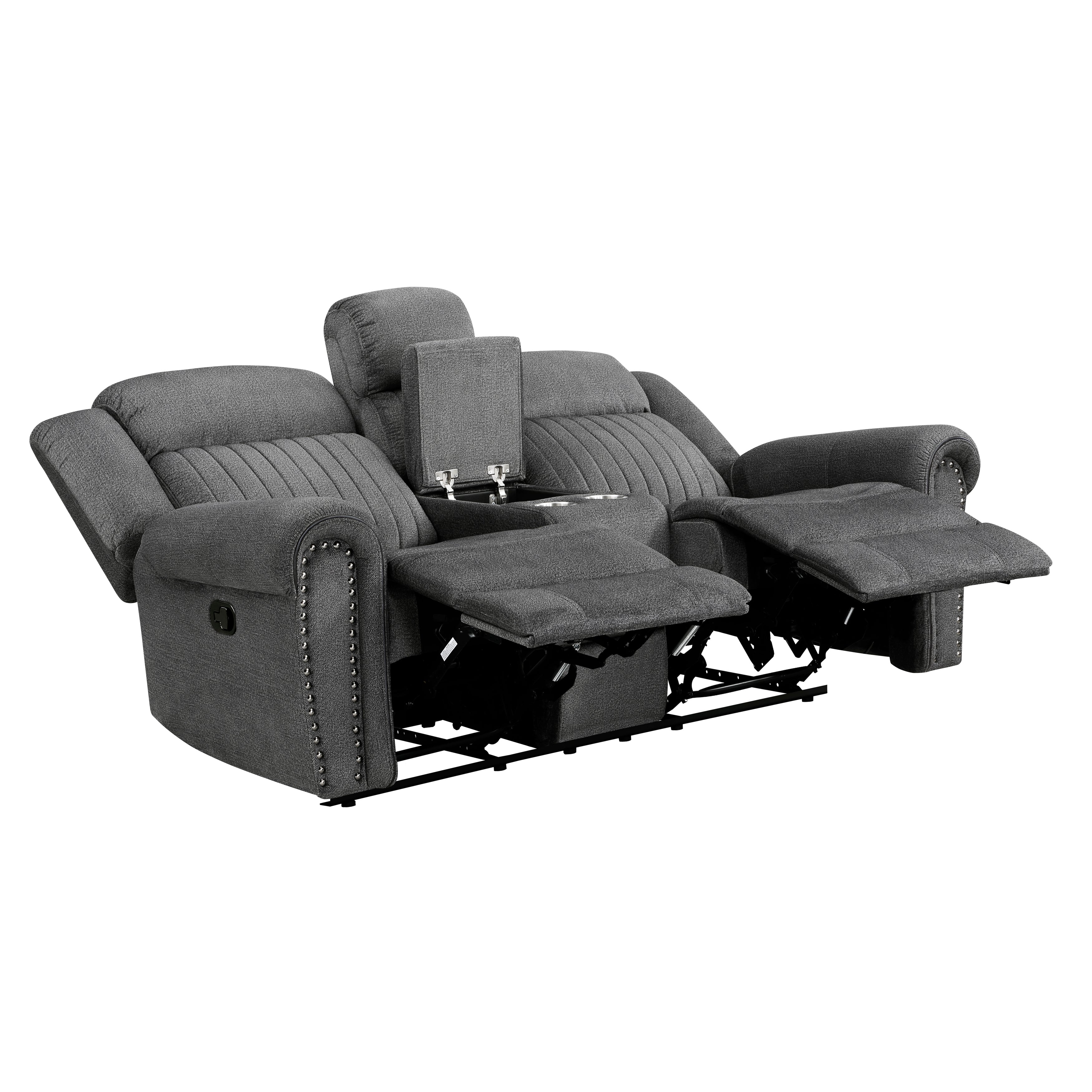 9204CC-2 - Double Reclining Love Seat with Center Console - Image 4