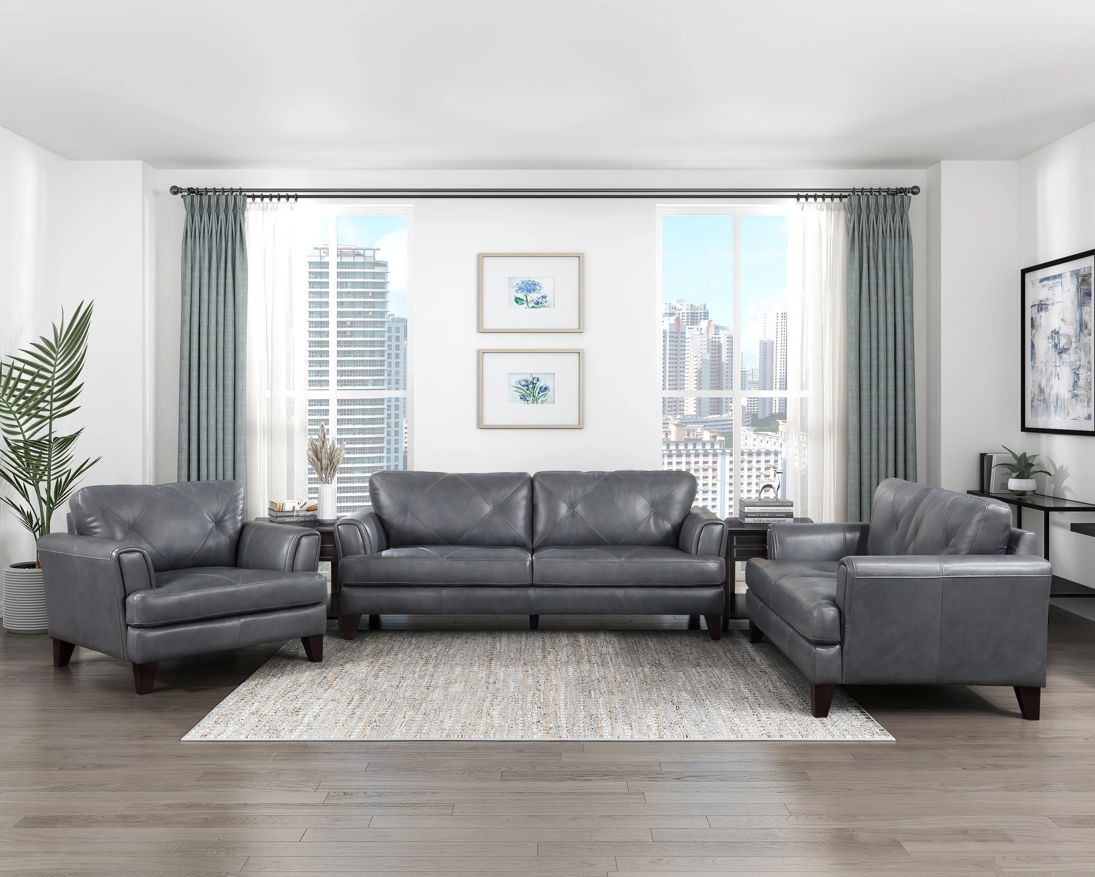9279BGY-2 - Love Seat - Image 3