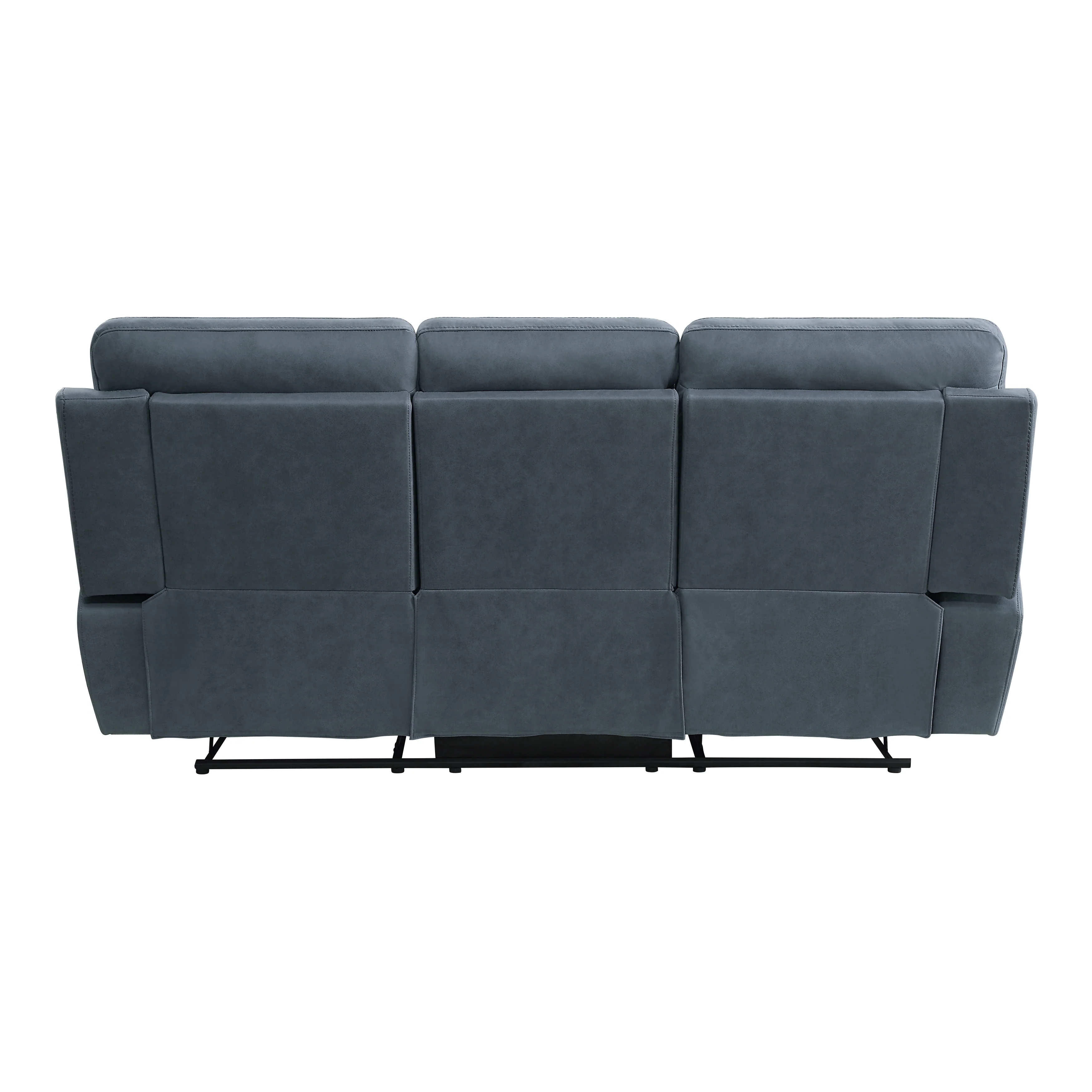 9301BUE-3 - Double Reclining Sofa with Center Drop-Down Cup Holders - Image 3