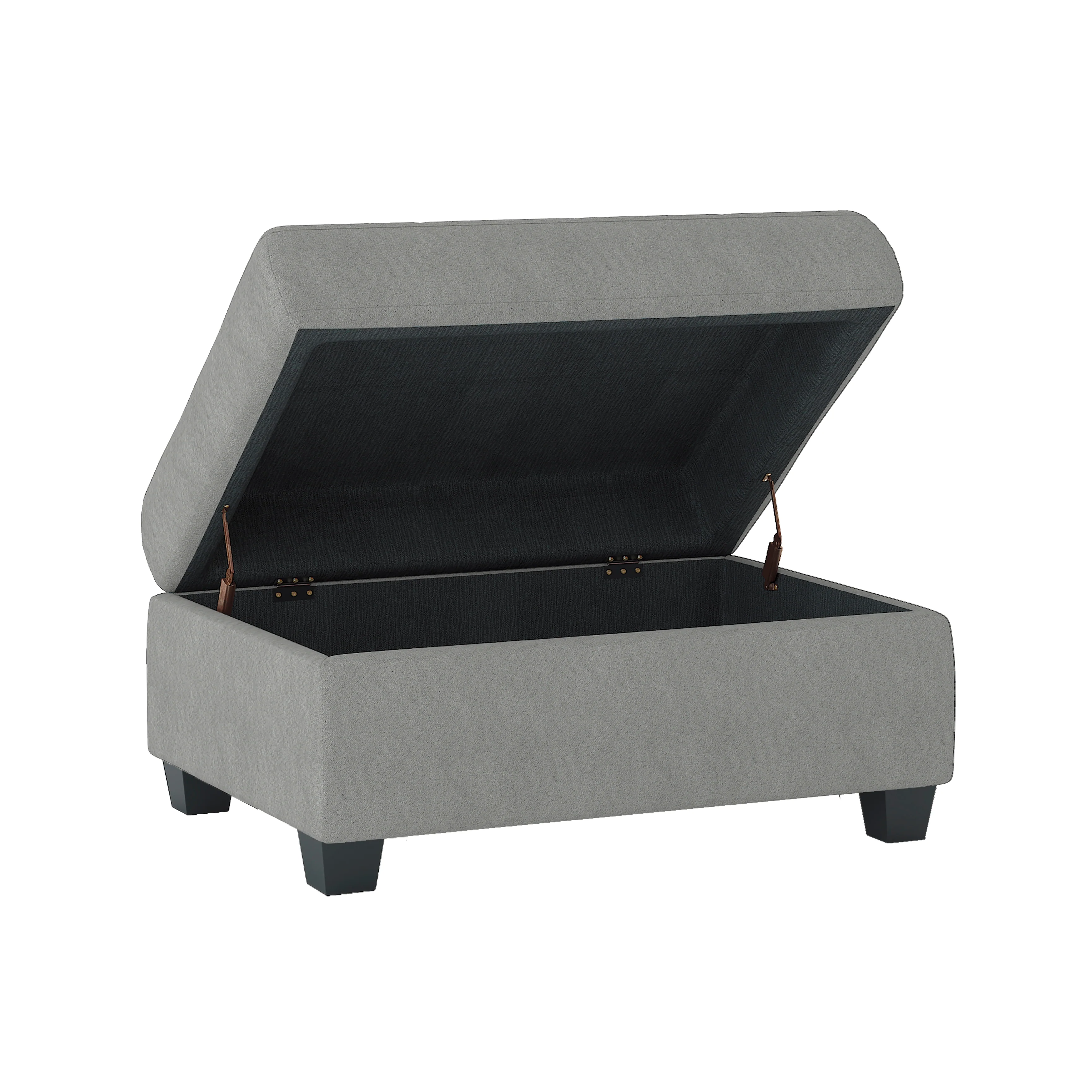 9507GRY-4 - Storage Ottoman - Image 2