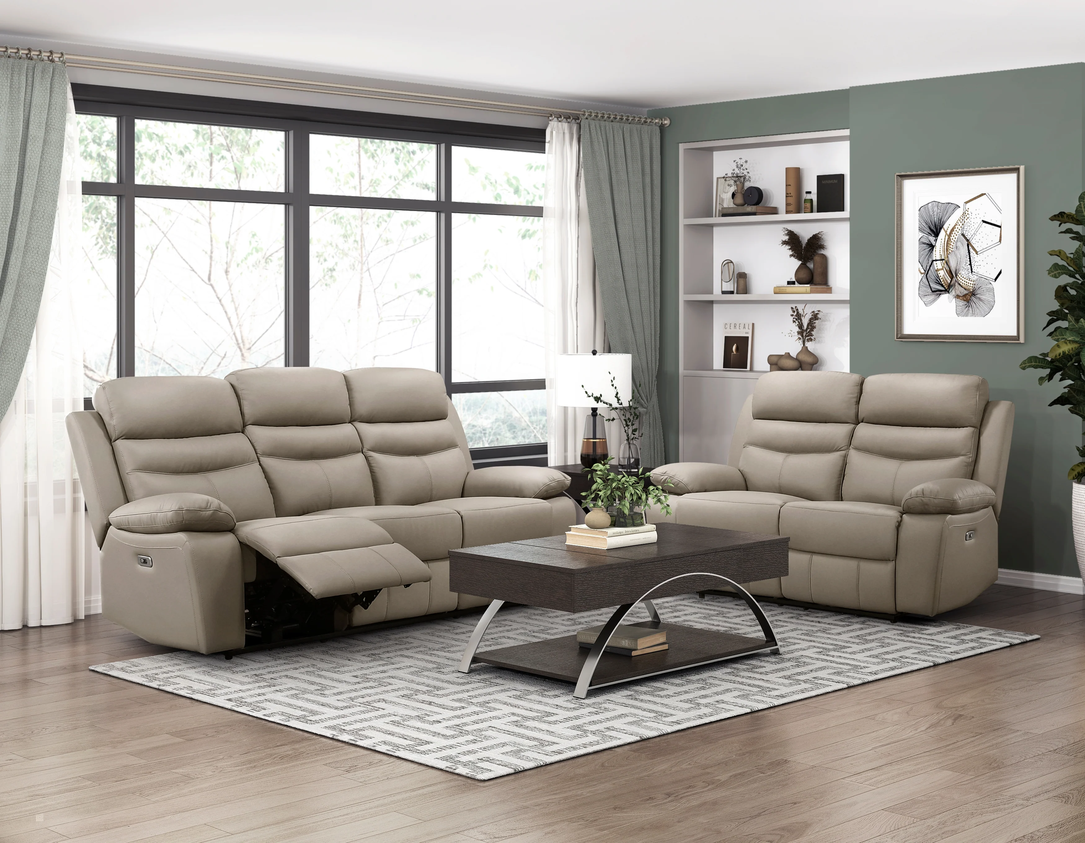 9628LTE-3PW - Power Double Reclining Sofa - Image 5