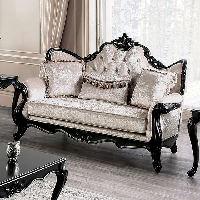 Acapulco White & Espresso Loveseat - Image 11