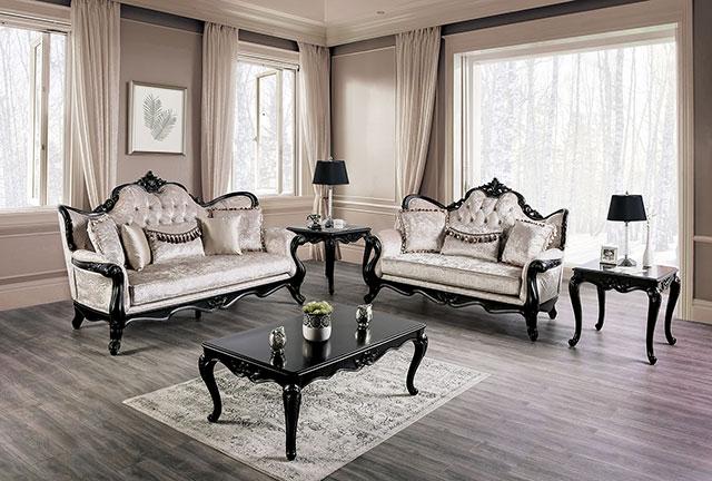 Acapulco White & Espresso Loveseat - Image 12