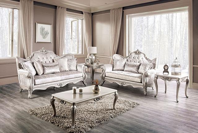 Acapulco White & Espresso Loveseat - Image 3