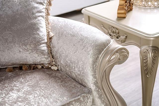 Acapulco White & Espresso Loveseat - Image 9