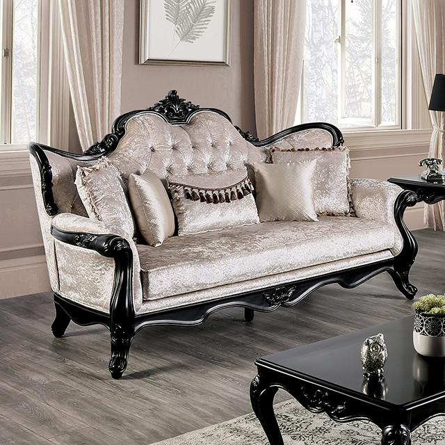Acapulco White & Espresso Sofa - Image 11