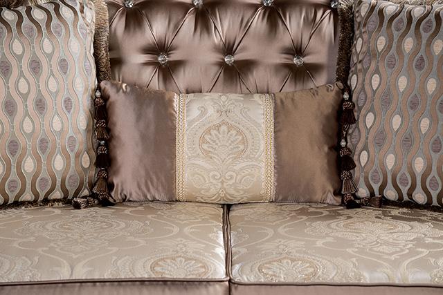 Albacete Loveseat Campage & Walnut - Image 14