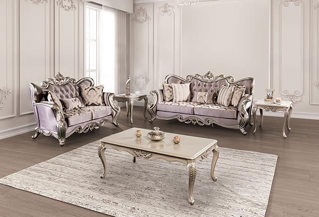 Albacete Loveseat Campage & Walnut - Image 3