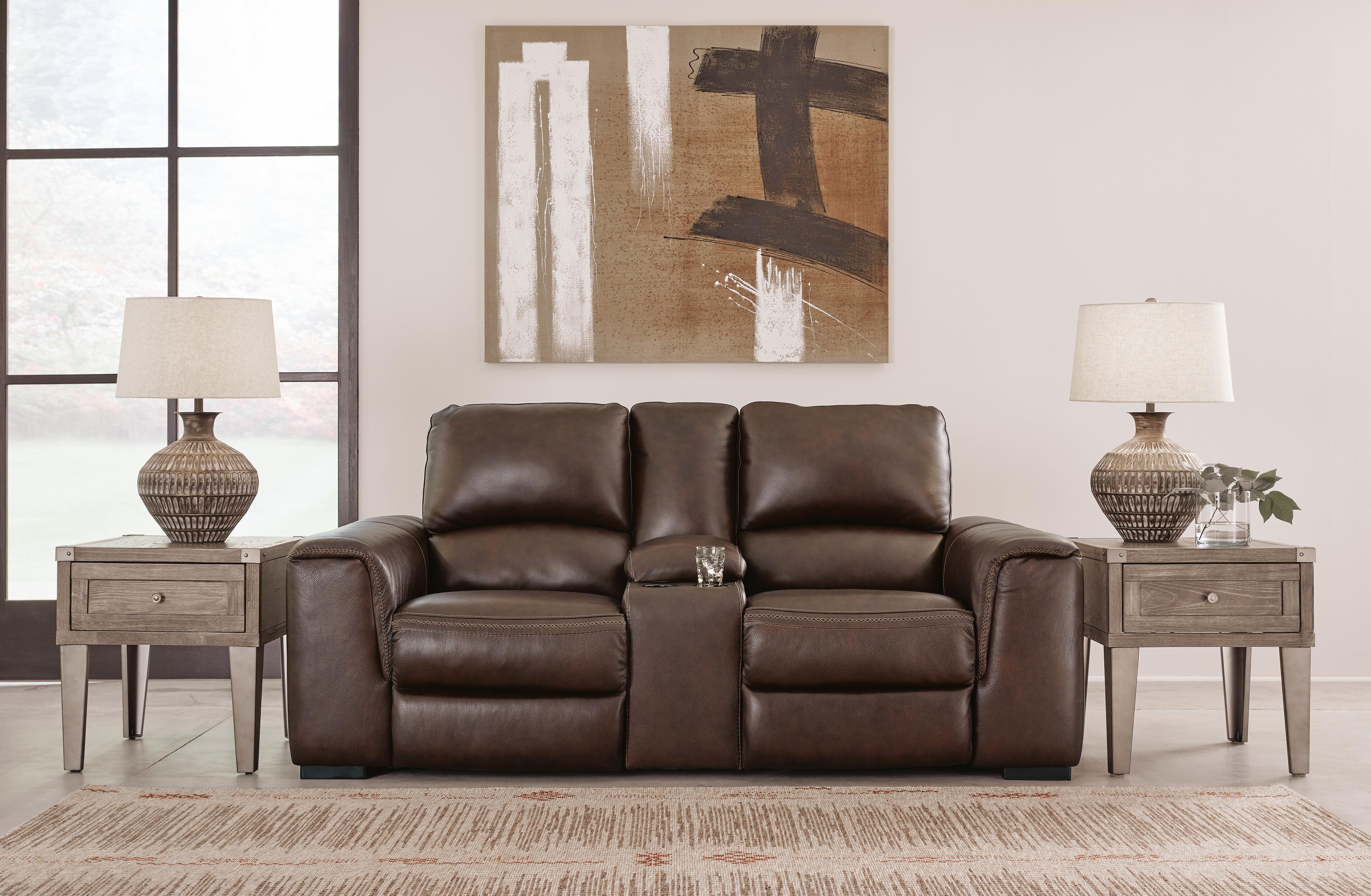 Alessandro Power Reclining Loveseat with Console - Image 2