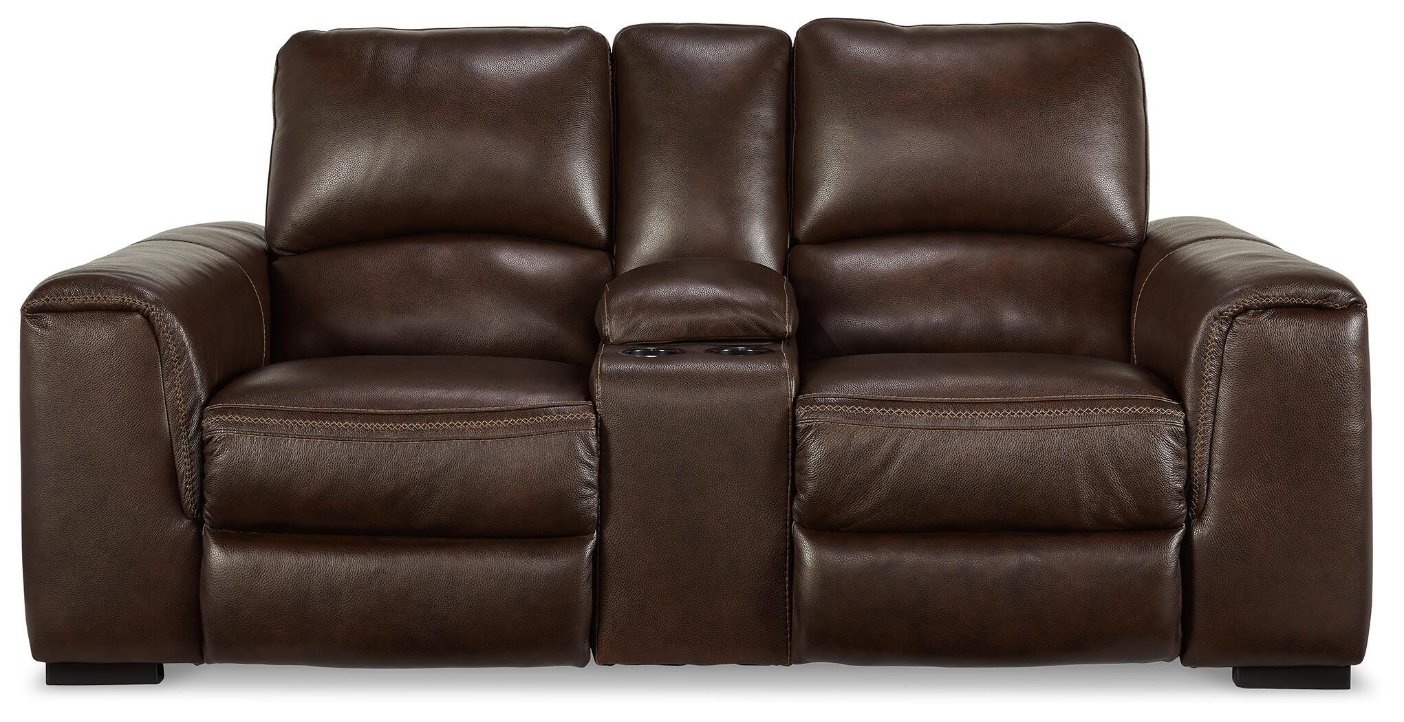Alessandro Power Reclining Loveseat with Console - Image 4