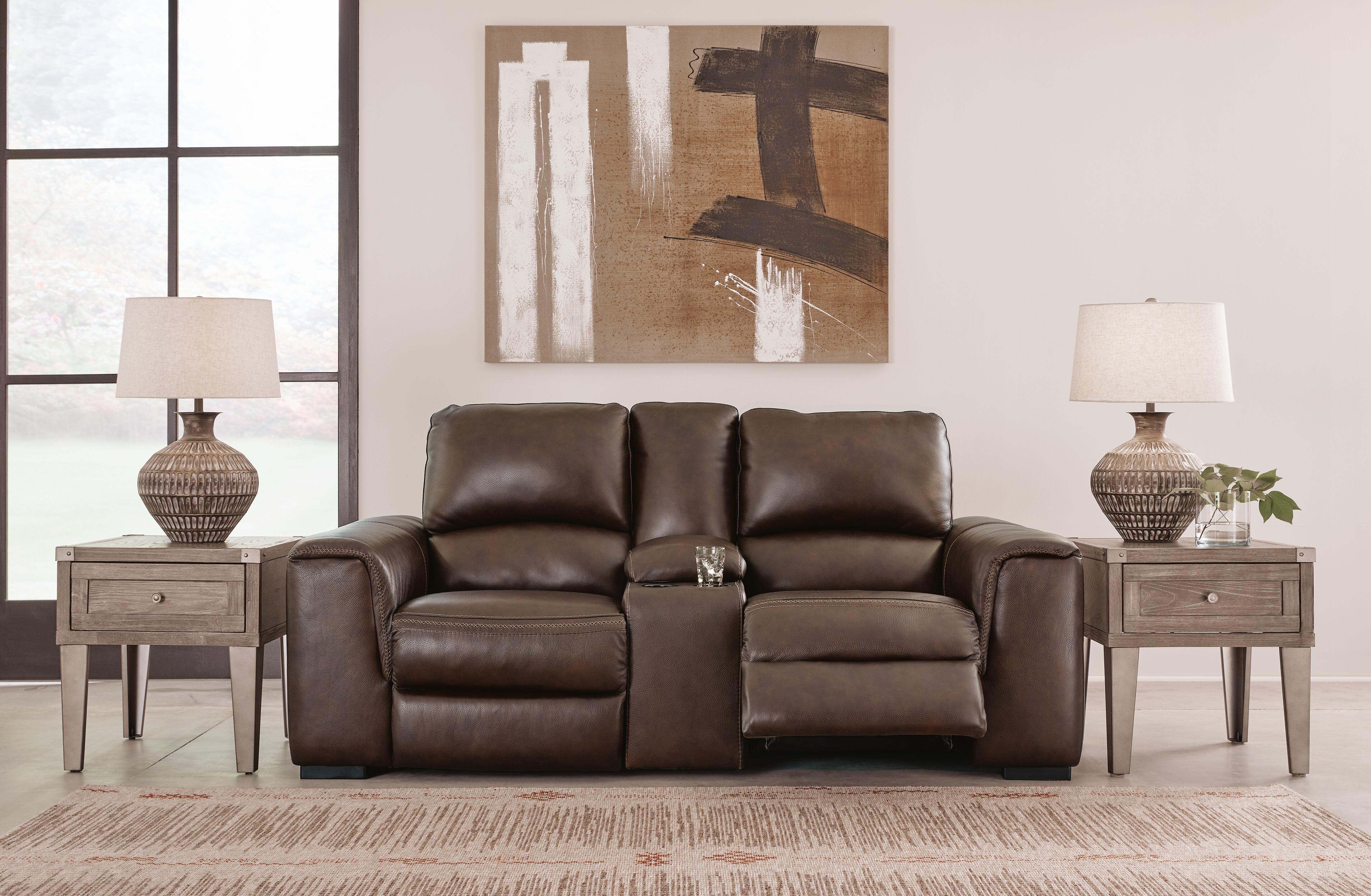 Alessandro Power Reclining Loveseat with Console - Image 7