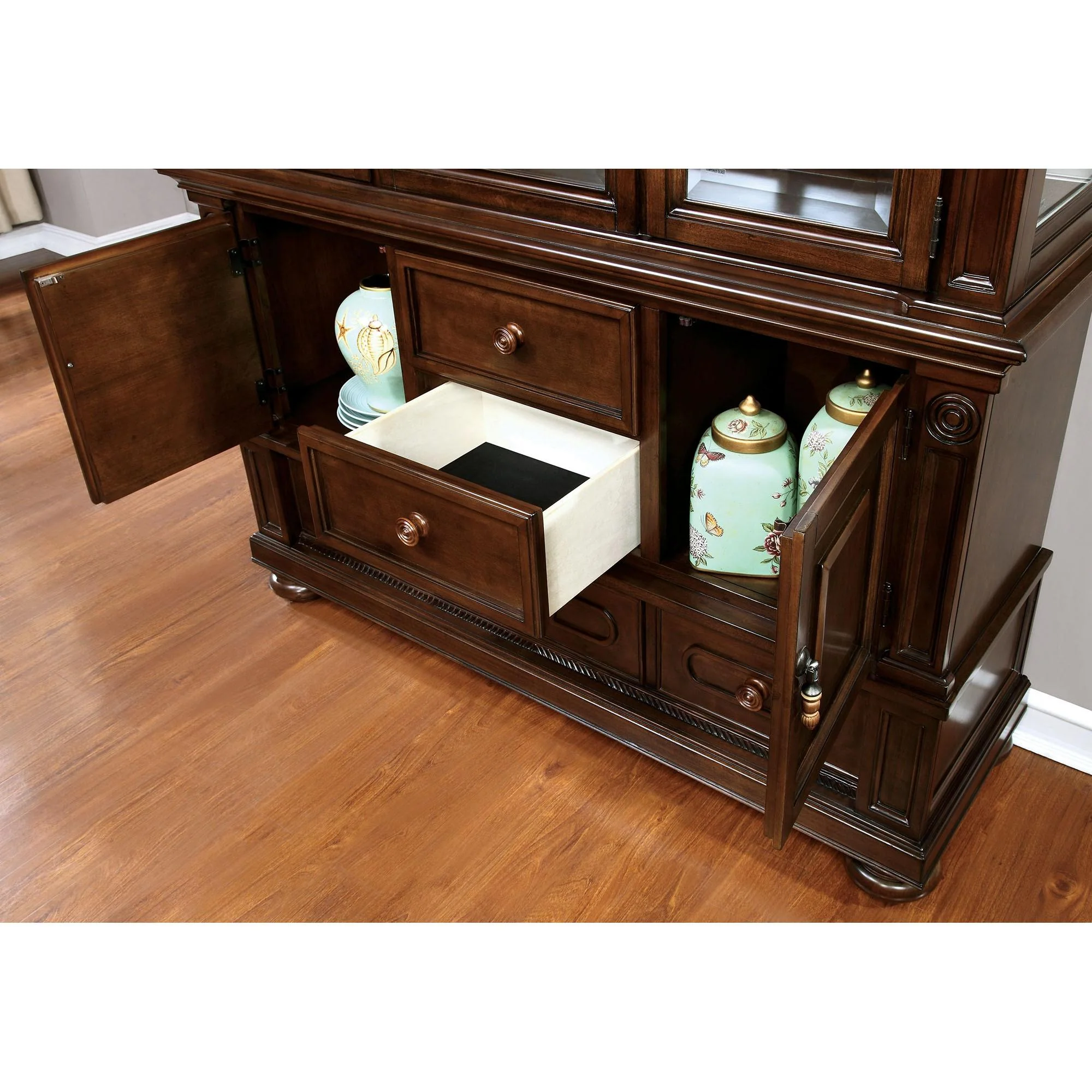 Alpena Brown Cherry Hutch & Buffet - Image 3