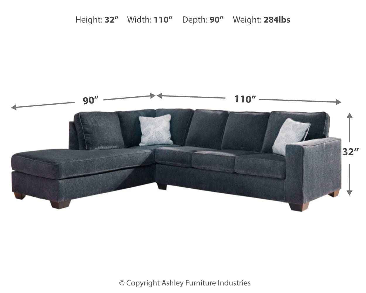 Altari Sleeper Sectional with Chaise - Image 11