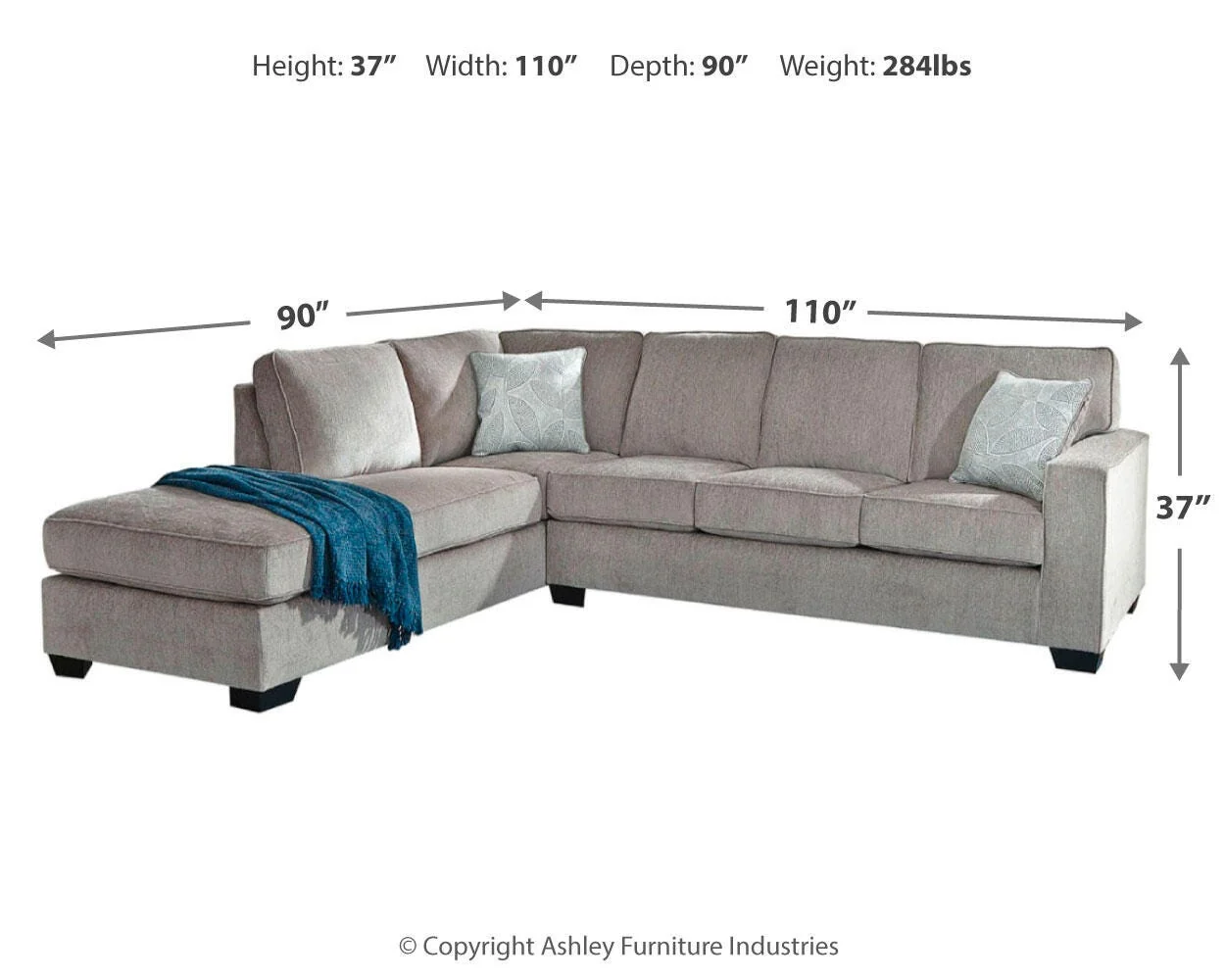 Altari Sleeper Sectional with Chaise - Image 14