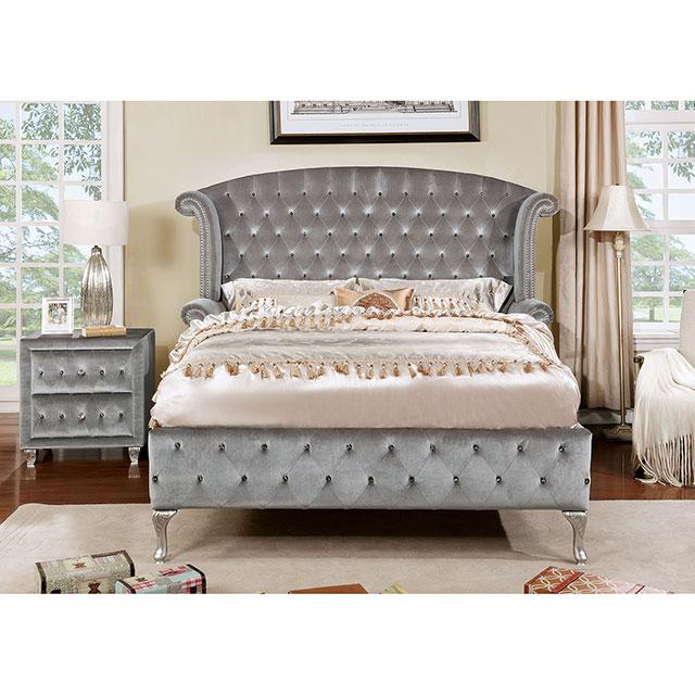 Alzir Gray Queen Bed - Image 2