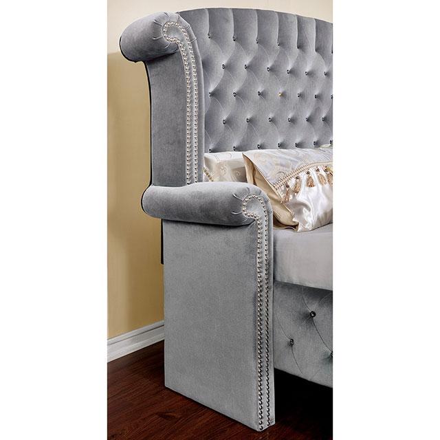 Alzir Gray Queen Bed - Image 3