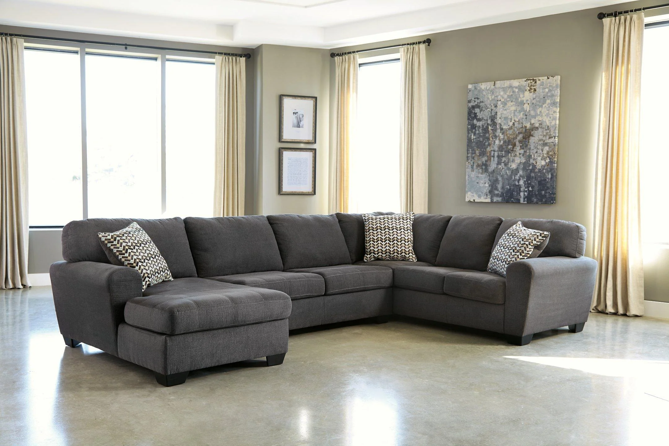 Ambee 3-Piece Sectional with Chaise - Image 2