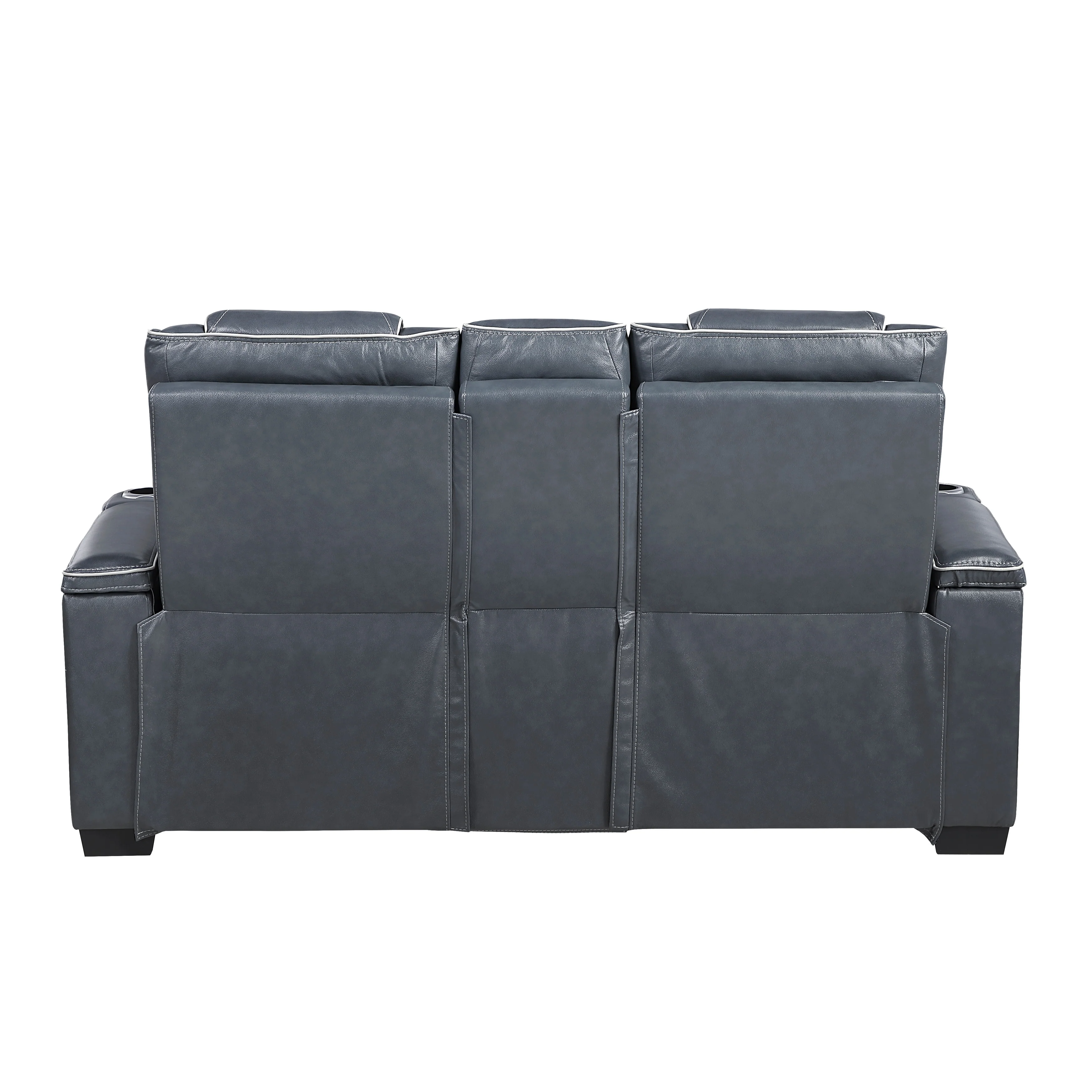 Apex Power Double Reclining Love Seat With Center Console, Power Headrests, Storage Arms With Cup Holders, Wireless Charger, Air Massage And Heat, LED Lighting And Charging Ports - Image 14