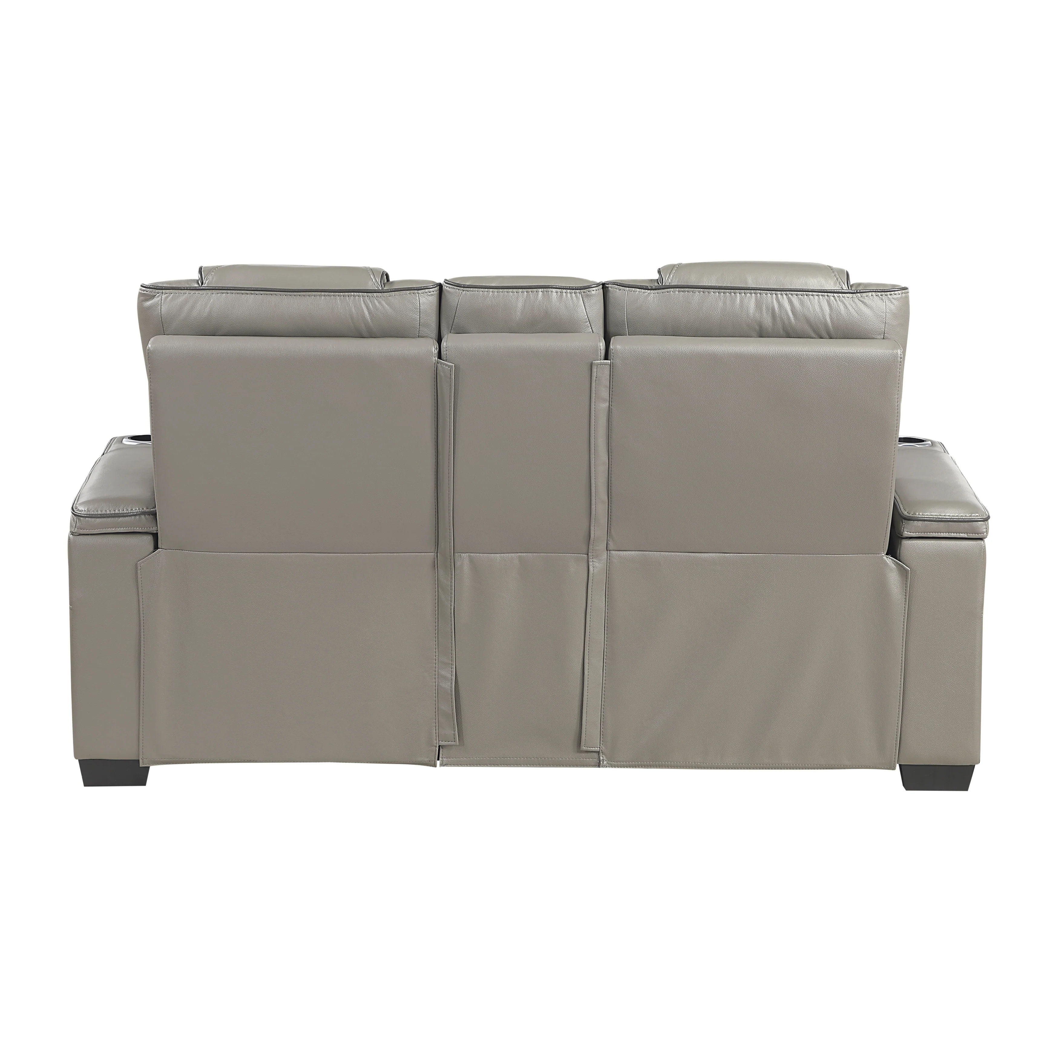 Apex Power Double Reclining Love Seat With Center Console, Power Headrests, Storage Arms With Cup Holders, Wireless Charger, Air Massage And Heat, LED Lighting And Charging Ports - Image 19