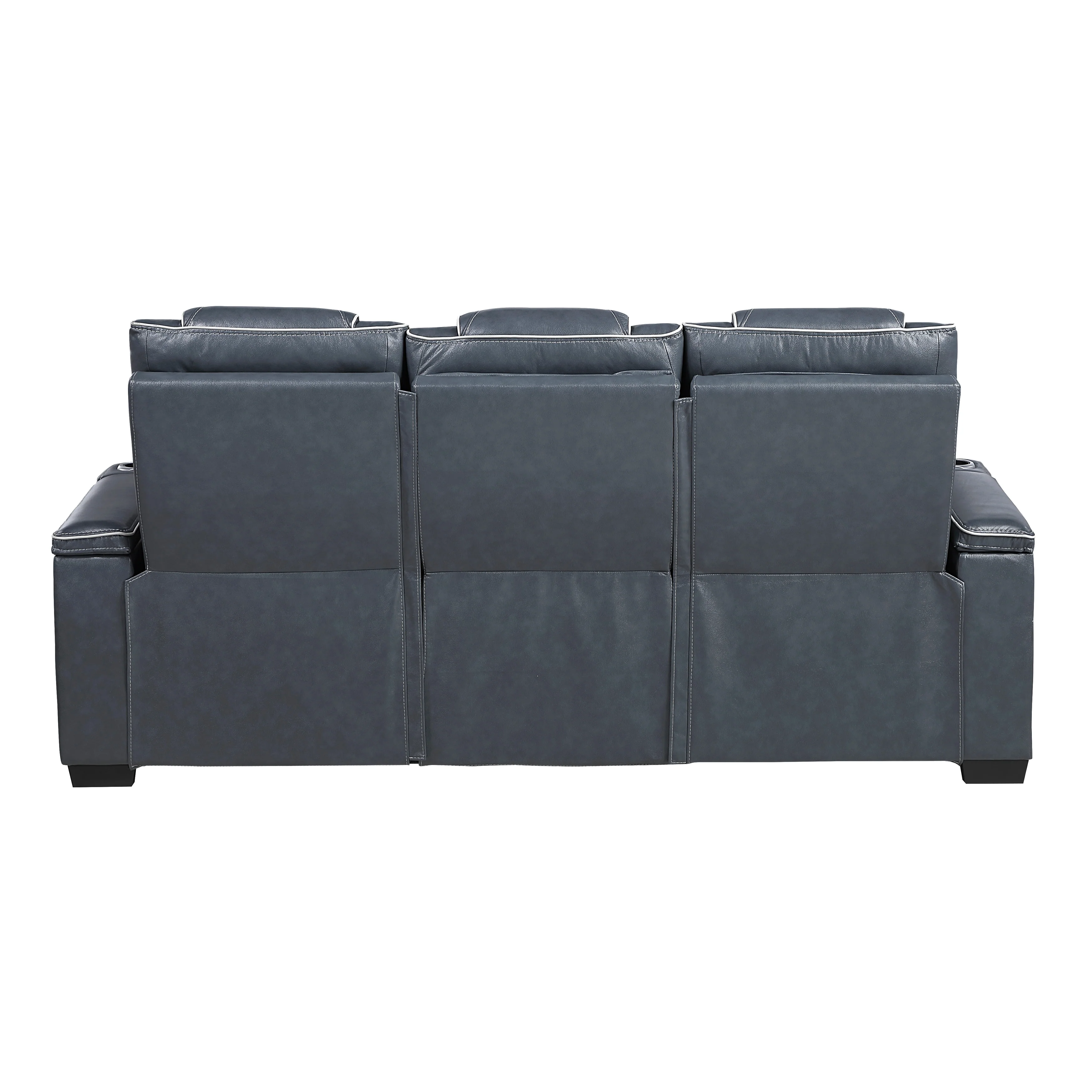 Apex Power Double Reclining Sofa With Center Drop-down Cup Holders, Power Headrests, Storage Arms With Cup Holders, Reading Lights, Wireless Charger, Air Massage And Heat, LED Lighting And Charging Ports - Image 14
