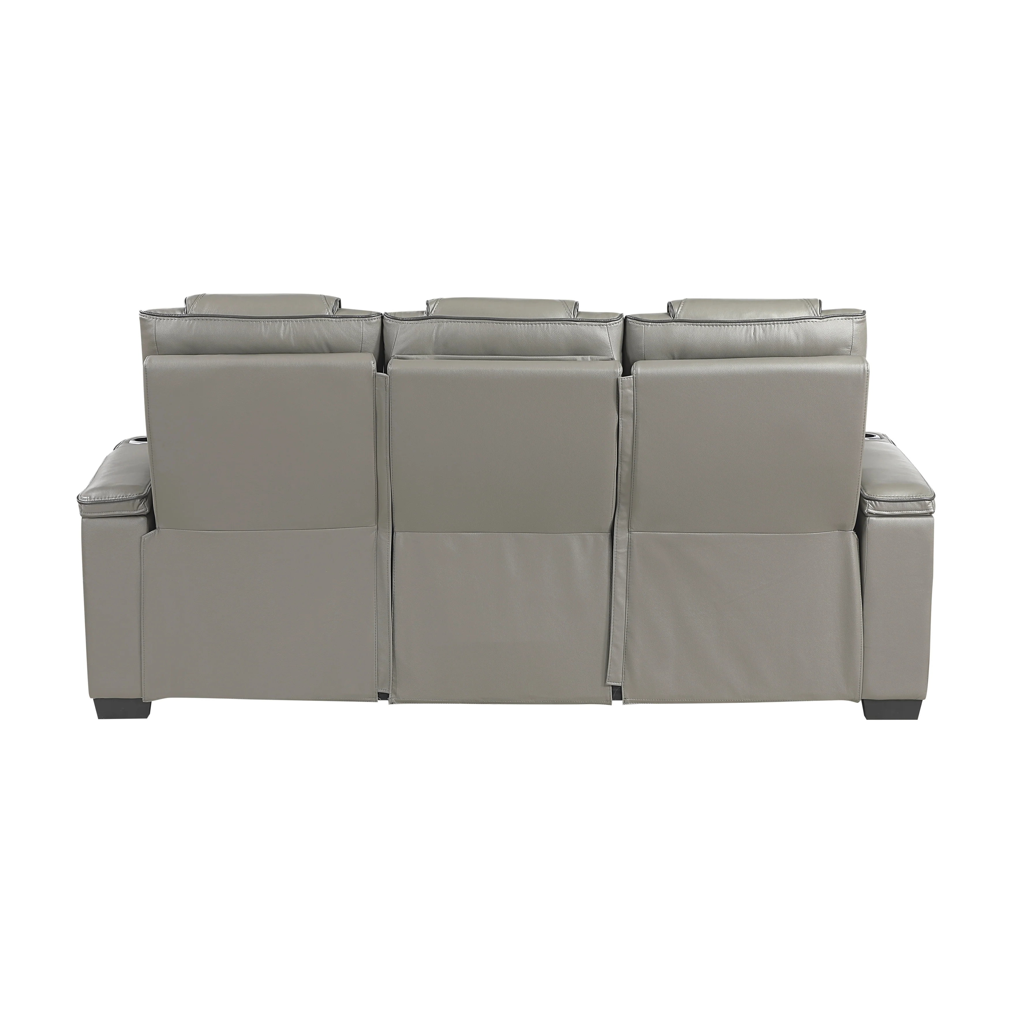 Apex Power Double Reclining Sofa With Center Drop-down Cup Holders, Power Headrests, Storage Arms With Cup Holders, Reading Lights, Wireless Charger, Air Massage And Heat, LED Lighting And Charging Ports - Image 19