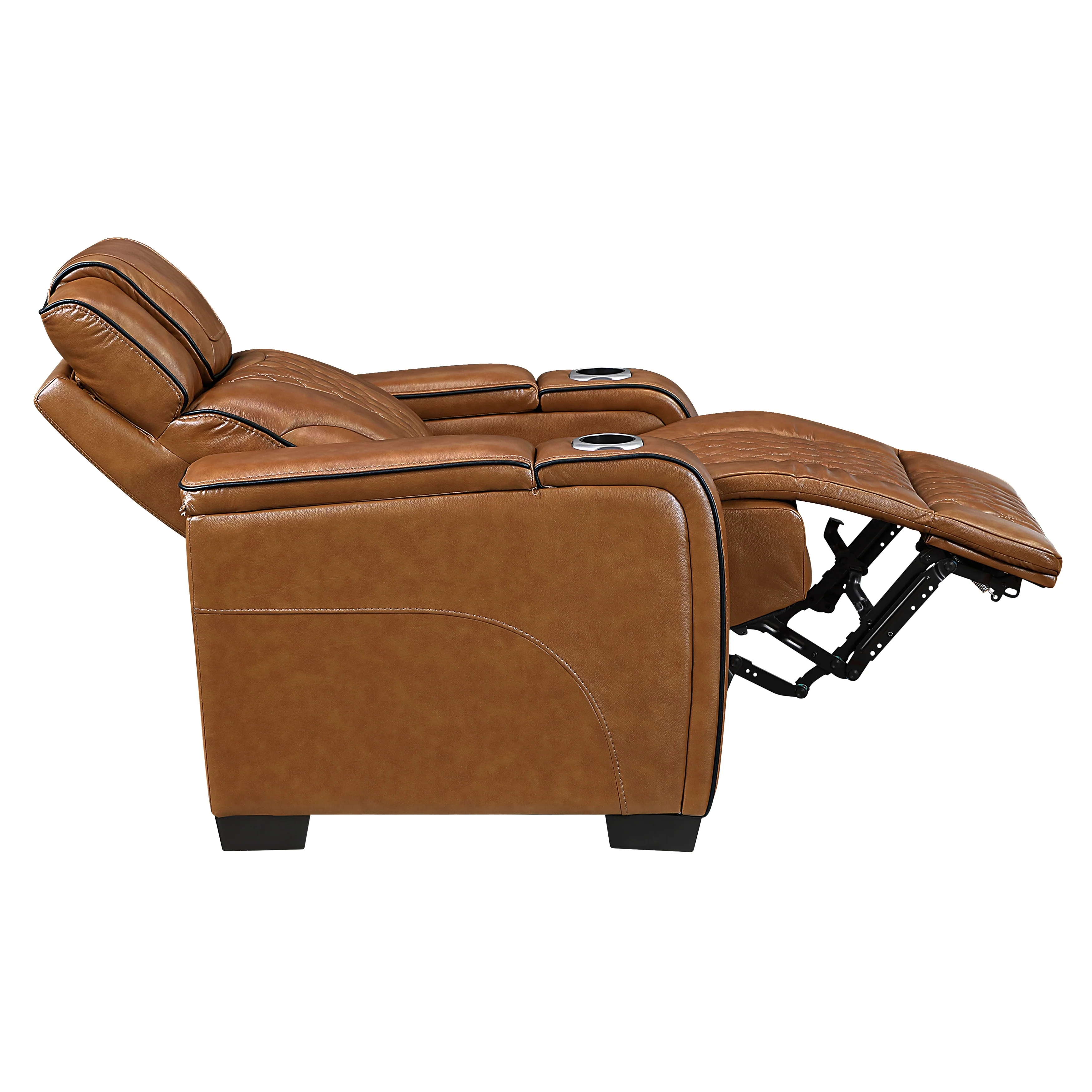 Apex Power Reclining Chair With Power Headrest, Storage Arms With Cup Holders, Air Massage And Heat, LED Lighting And Charging Ports - Image 11