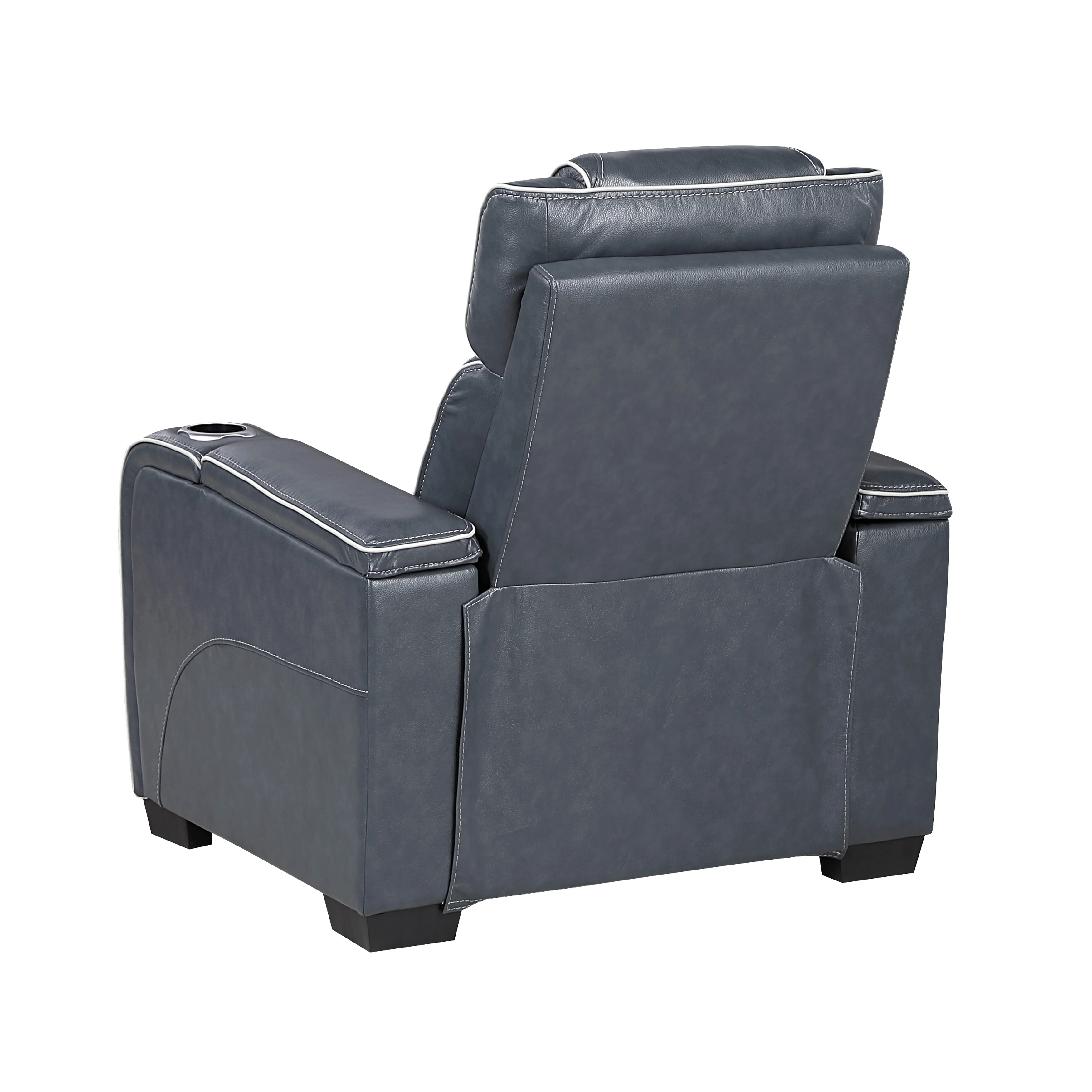Apex Power Reclining Chair With Power Headrest, Storage Arms With Cup Holders, Air Massage And Heat, LED Lighting And Charging Ports - Image 13