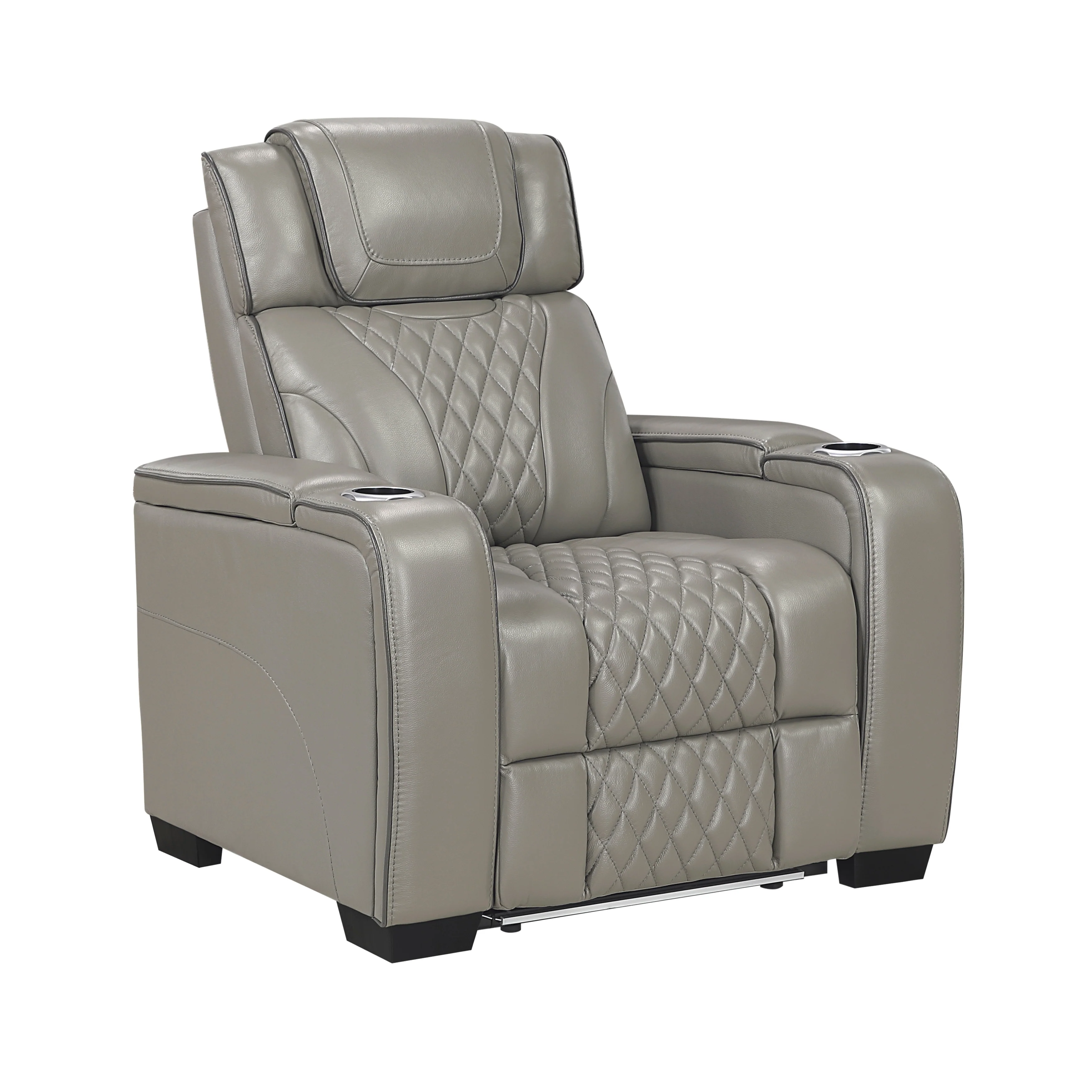 Apex Power Reclining Chair With Power Headrest, Storage Arms With Cup Holders, Air Massage And Heat, LED Lighting And Charging Ports - Image 17