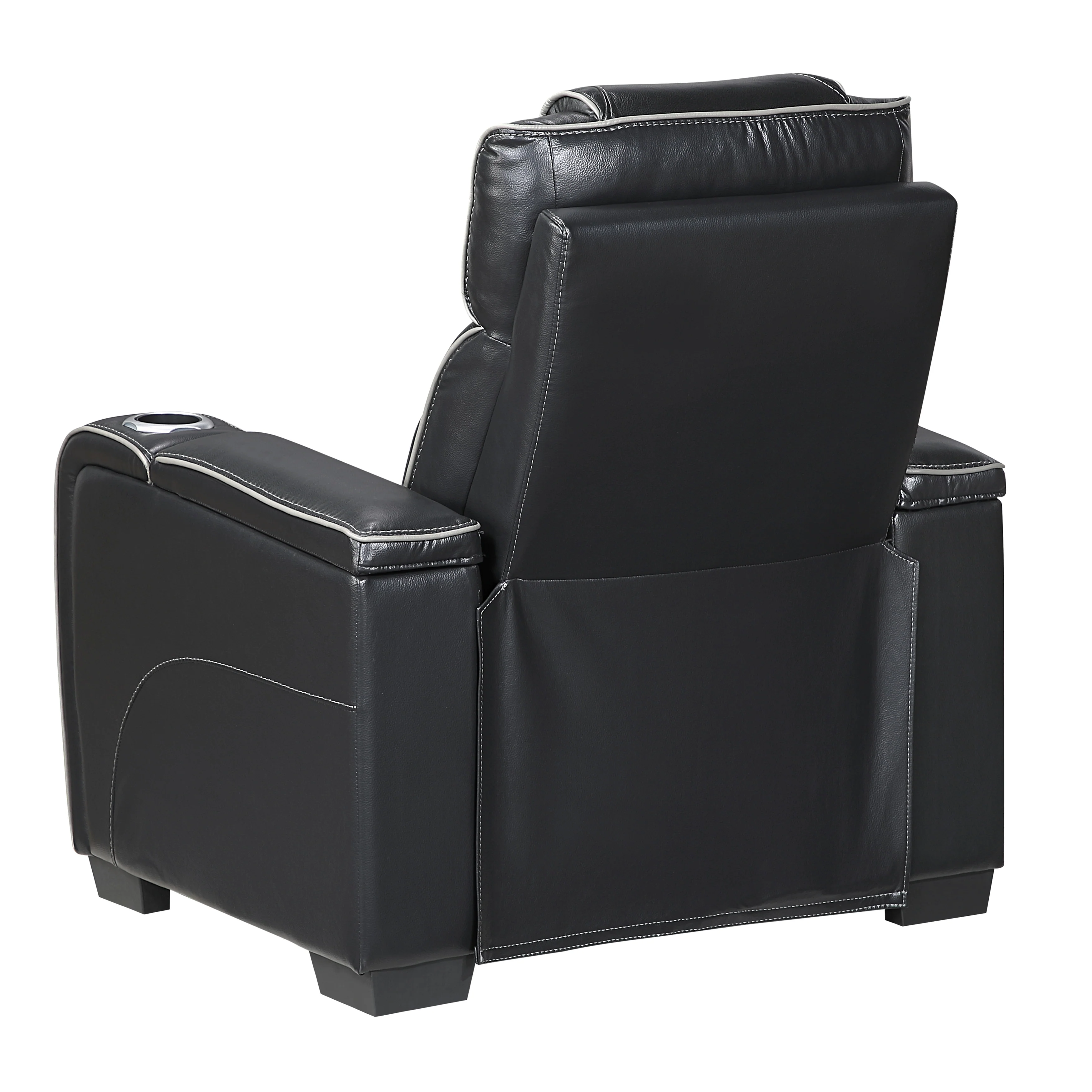 Apex Power Reclining Chair With Power Headrest, Storage Arms With Cup Holders, Air Massage And Heat, LED Lighting And Charging Ports - Image 5