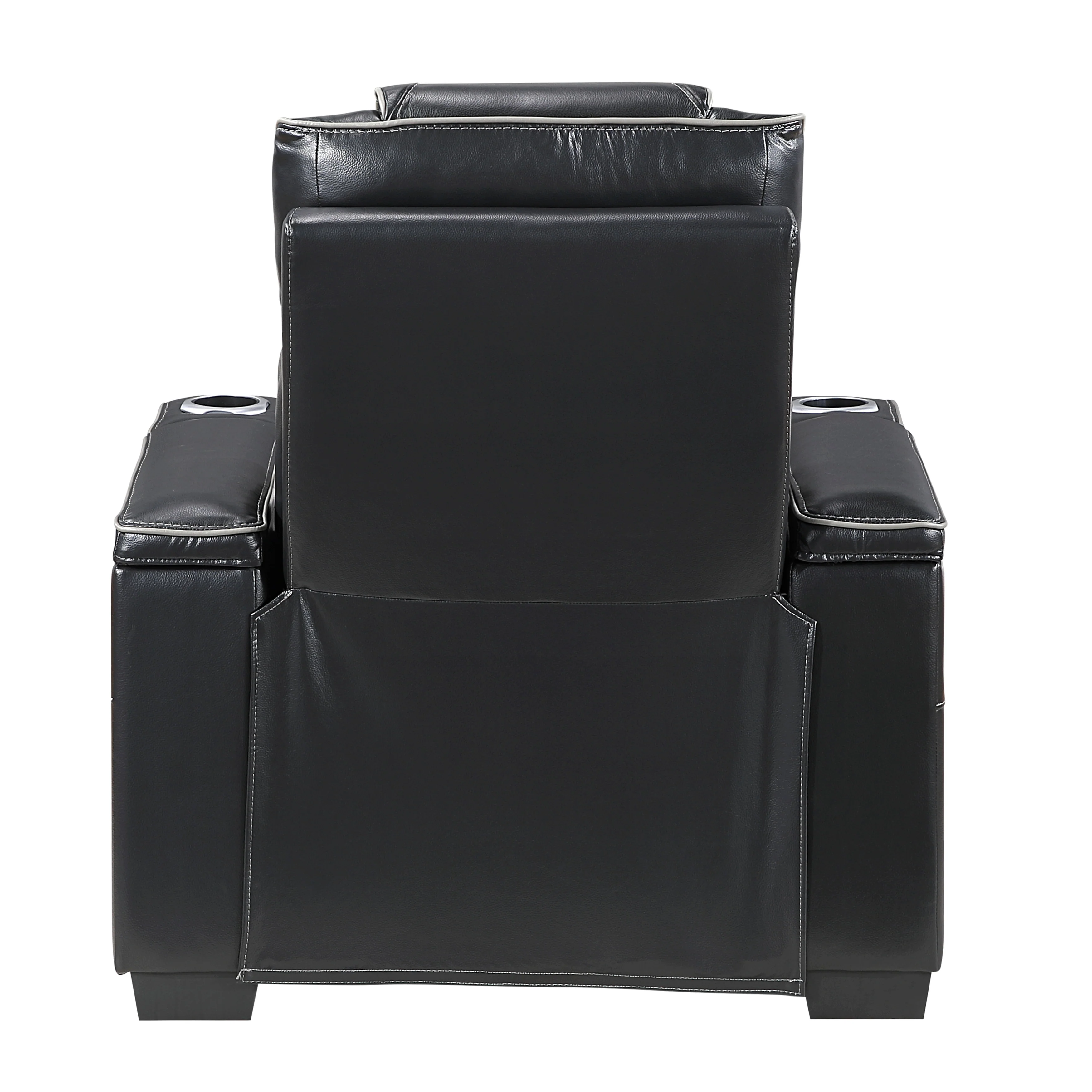 Apex Power Reclining Chair With Power Headrest, Storage Arms With Cup Holders, Air Massage And Heat, LED Lighting And Charging Ports - Image 6