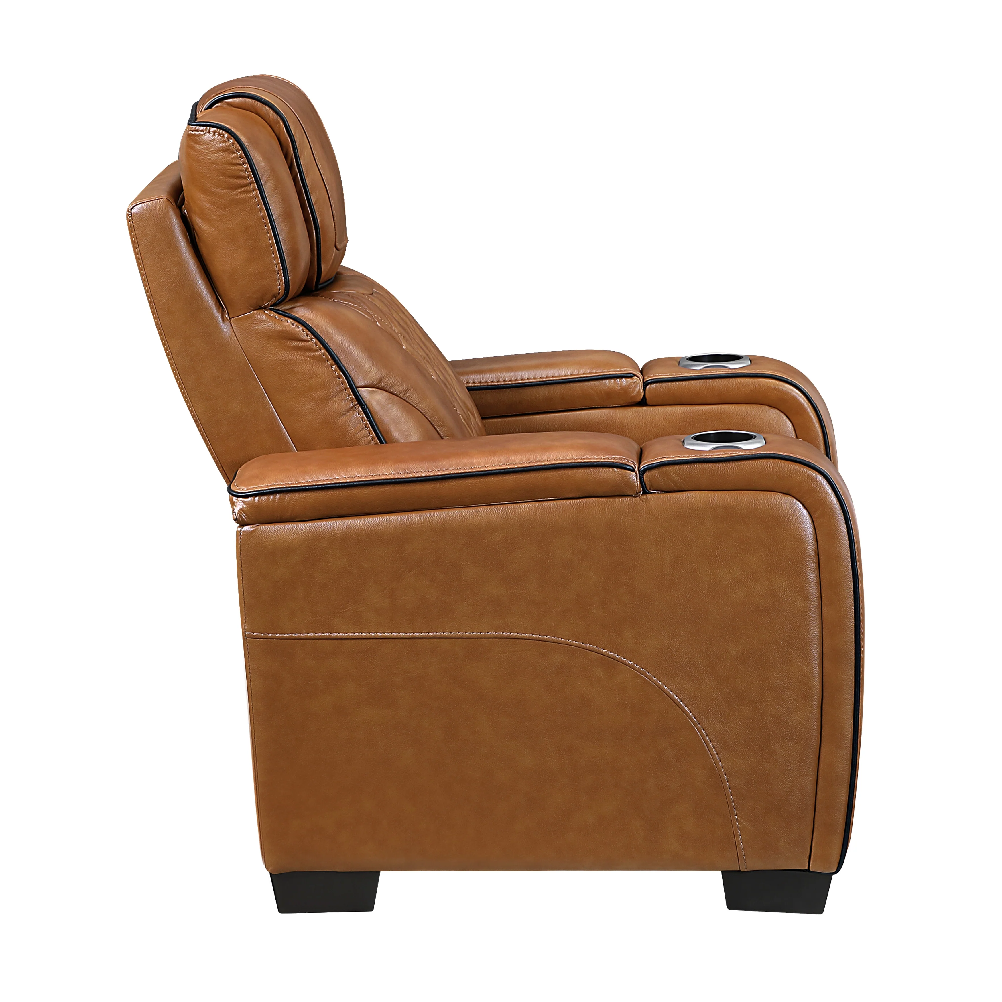 Apex Power Reclining Chair With Power Headrest, Storage Arms With Cup Holders, Air Massage And Heat, LED Lighting And Charging Ports - Image 8