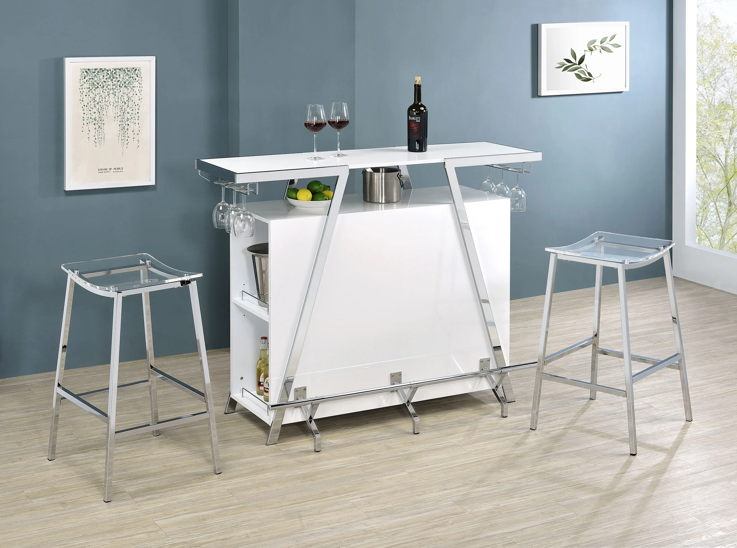 Araceli Home Bar with LED Lighting - Image 2