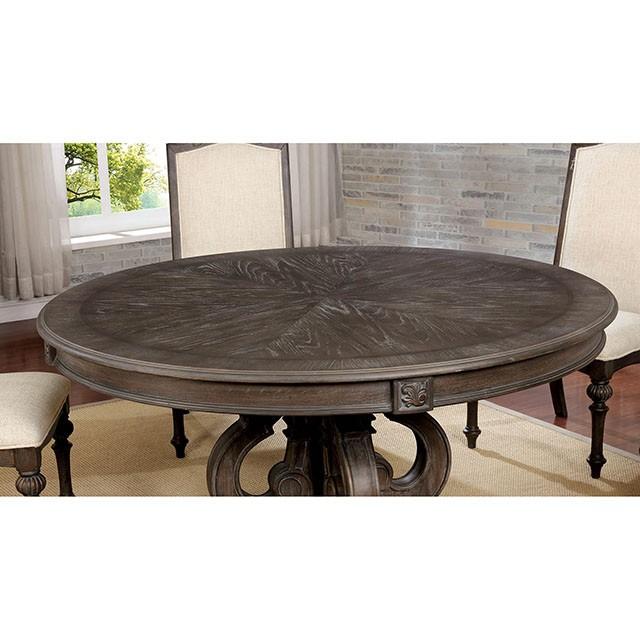 Arcadia Rustic Natural Tone Round Dining Table - Image 5