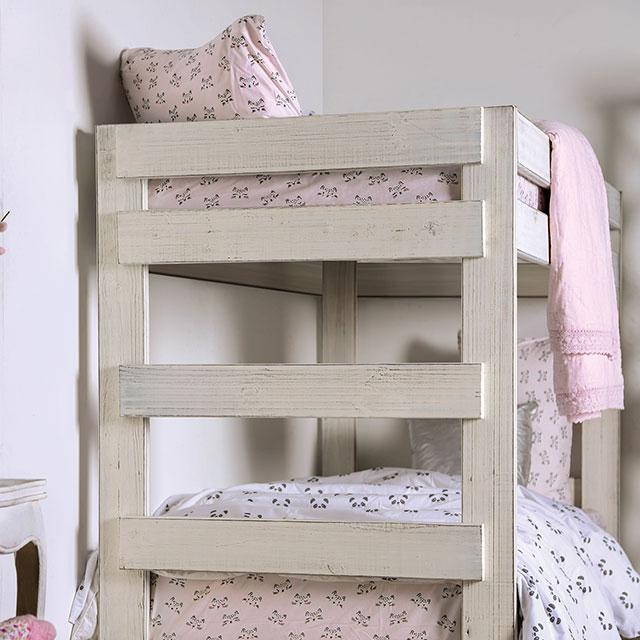Arlette Twin/Twin Bunk Bed Brown, Black, Gray, & White - Image 21