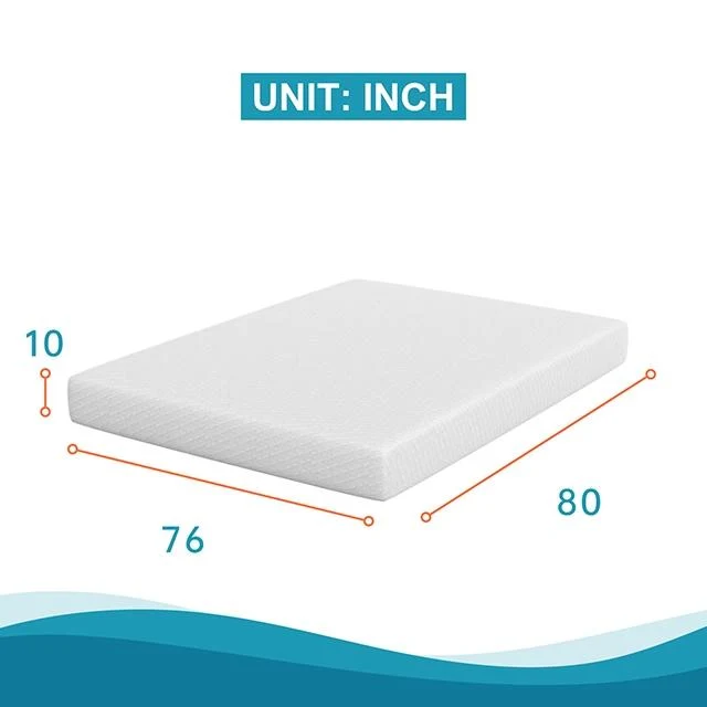 Artemisia 10" Memory Foam Mattress White - Image 8