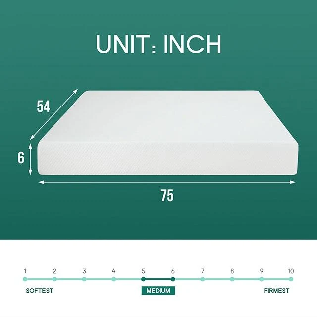 Artemisia 6" Full Memory Foam Mattress - Image 5
