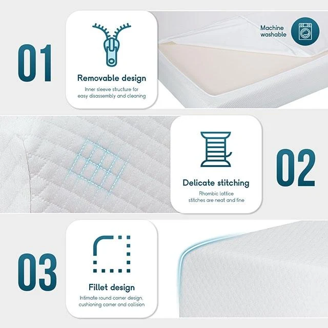 Artemisia 6" Memory Foam Mattress White - Image 5